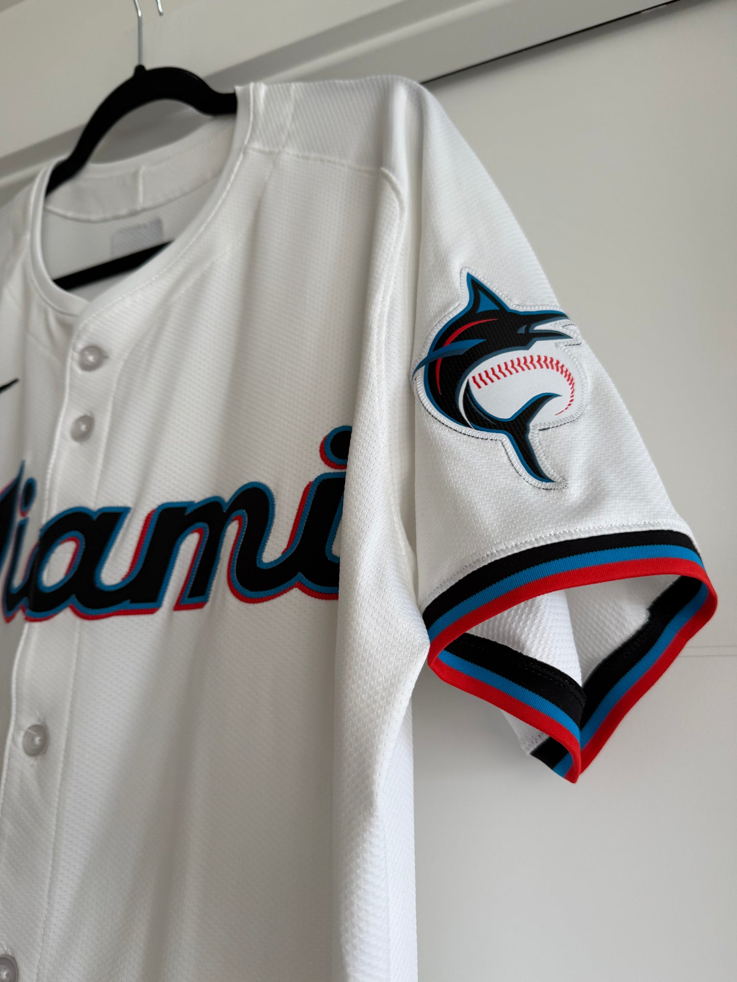 Marlins Jesus Sanchez Team Issued White 46