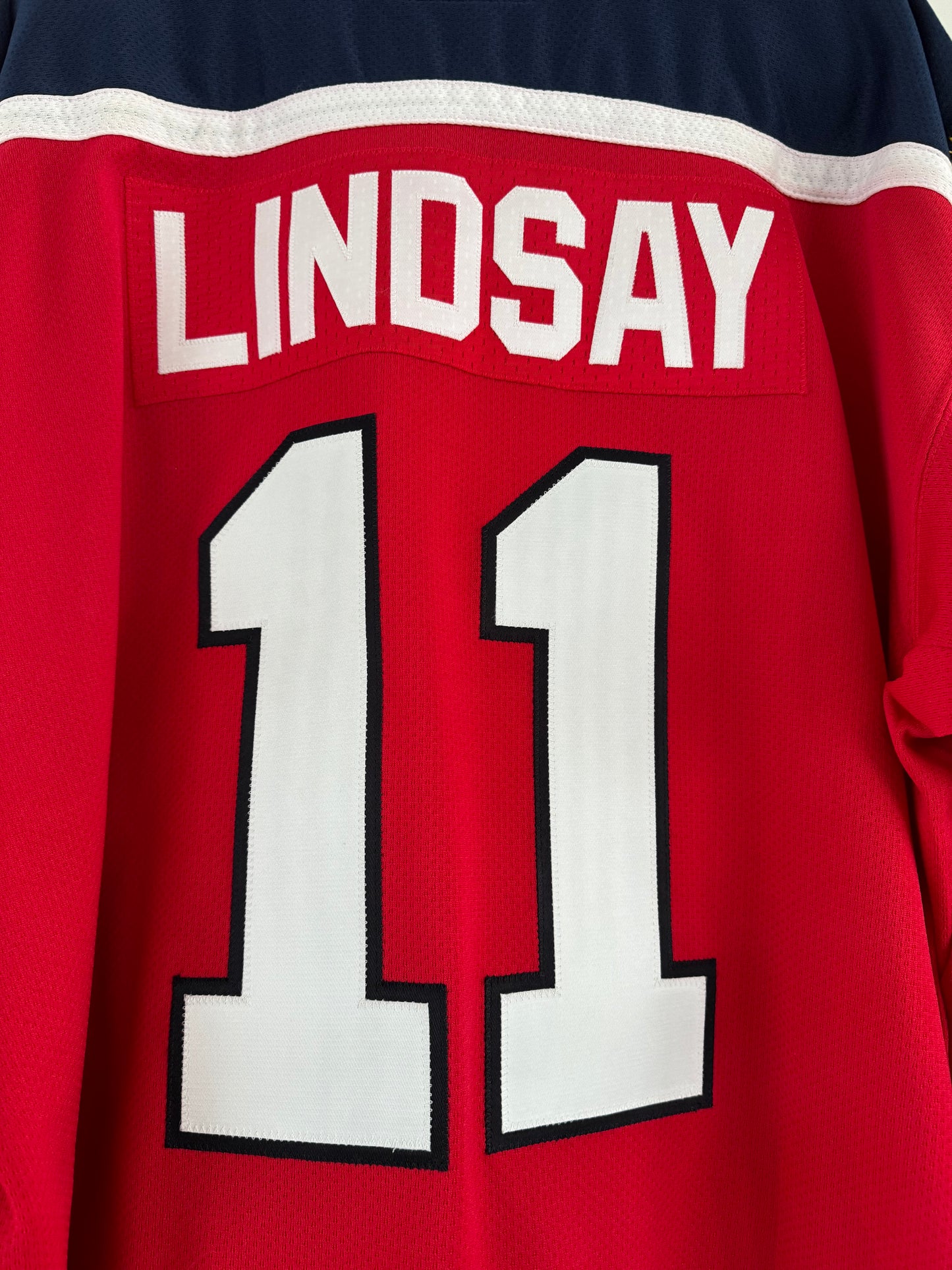 Panthers Bill Lindsay Starter Replica Red XL (NWT)