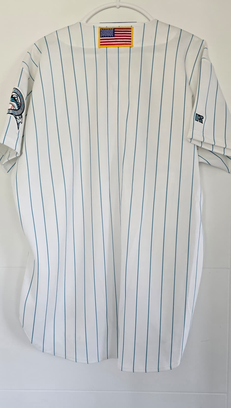 Marlins 2001 Russel Athletic Authentic White 48 (Used)