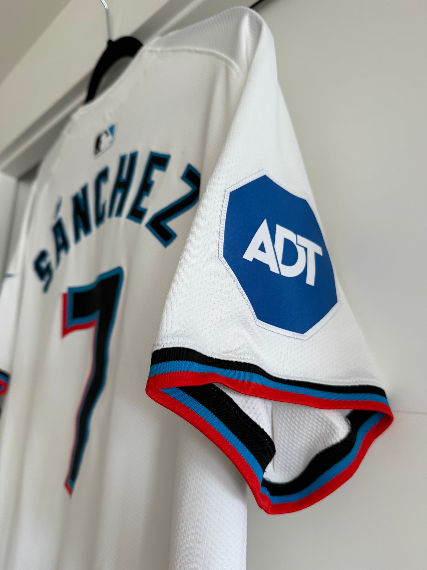 Marlins Jesus Sanchez Team Issued White 46