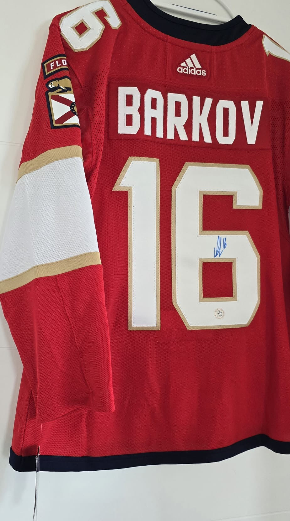 Panthers Aleksander Barkov Autographed Adidas Authentic Red 50 (AJ) NWT