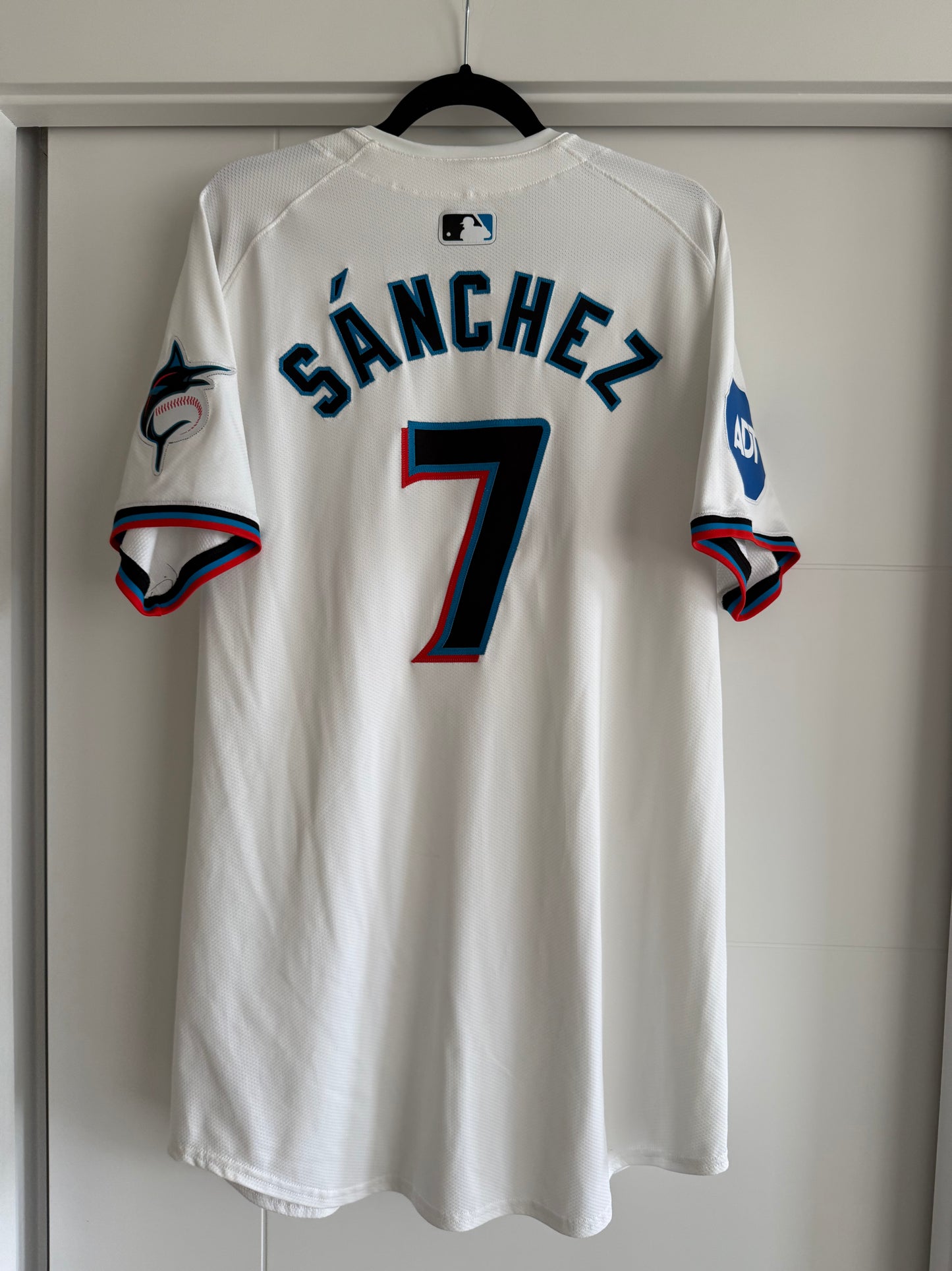 Marlins Jesus Sanchez Team Issued White 46