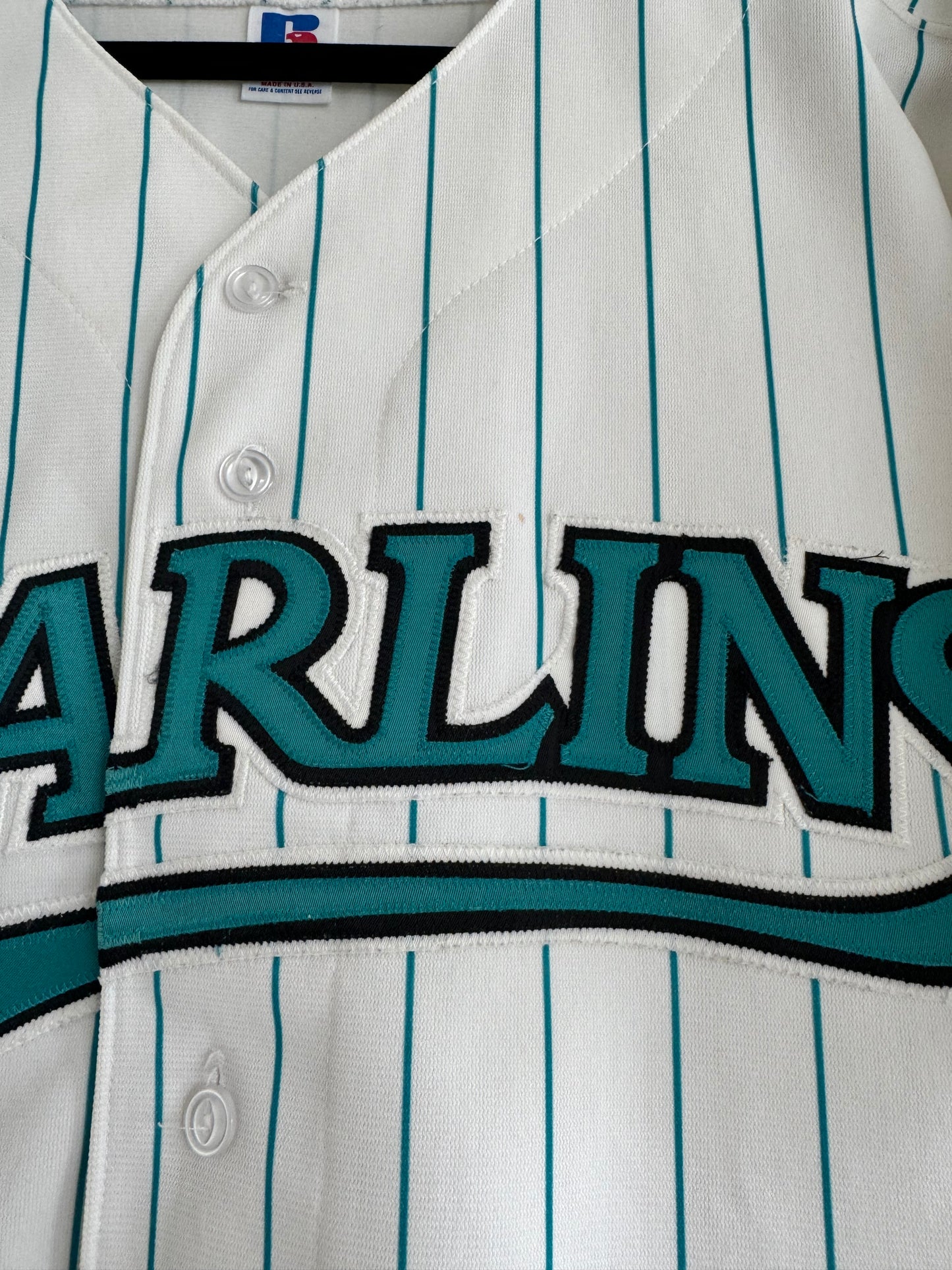 Marlins Russel Athletic Authentic White 44 Used