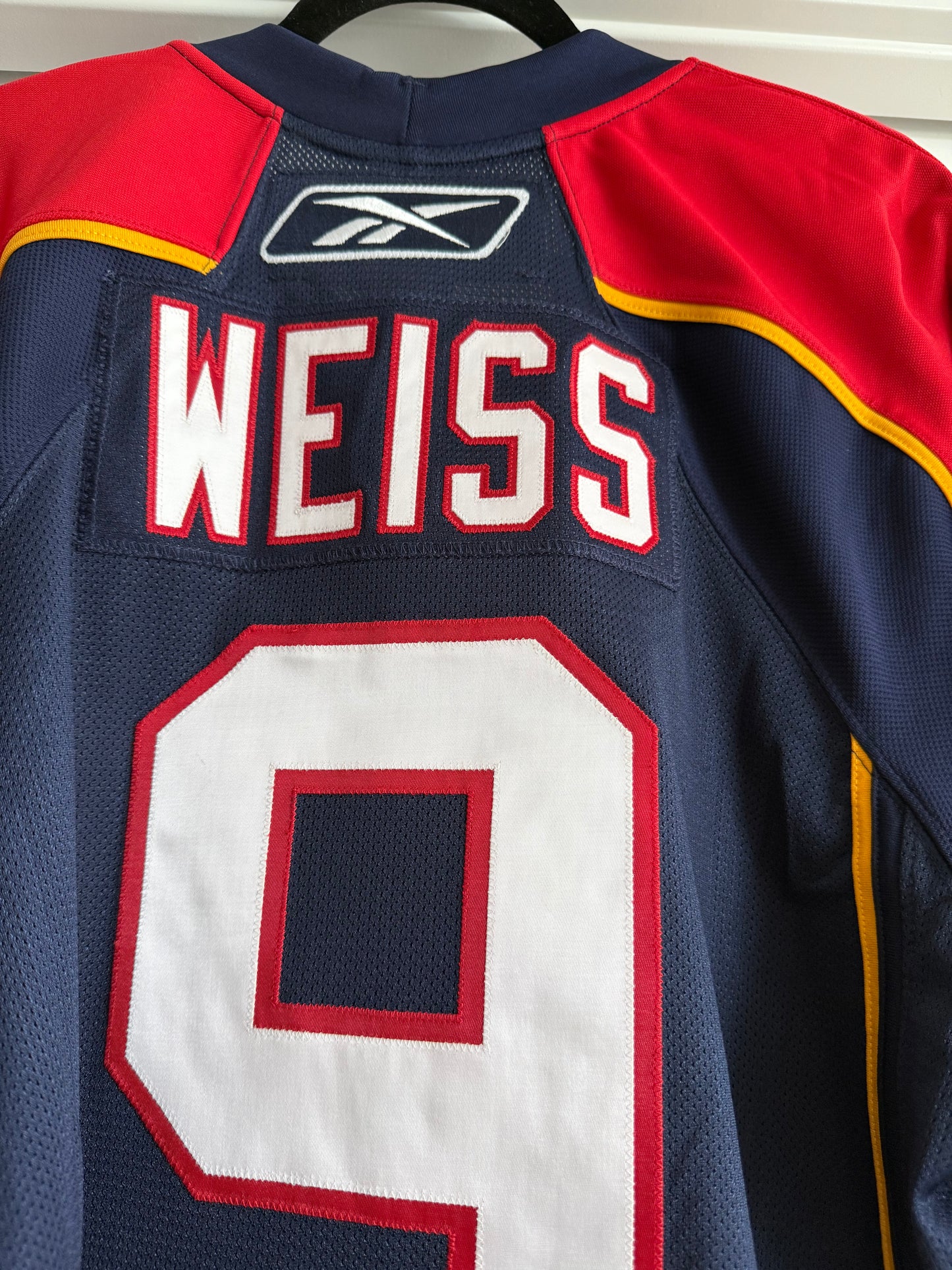 Panthers Stephen Weiss 2009 Finland Game Authentic Reebok Blue 54 (used)