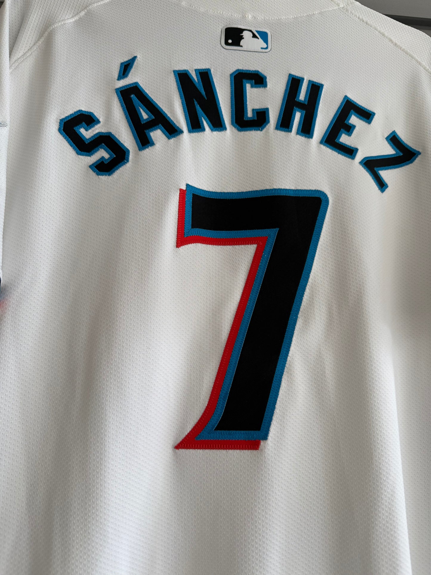 Marlins Jesus Sanchez Team Issued White 46