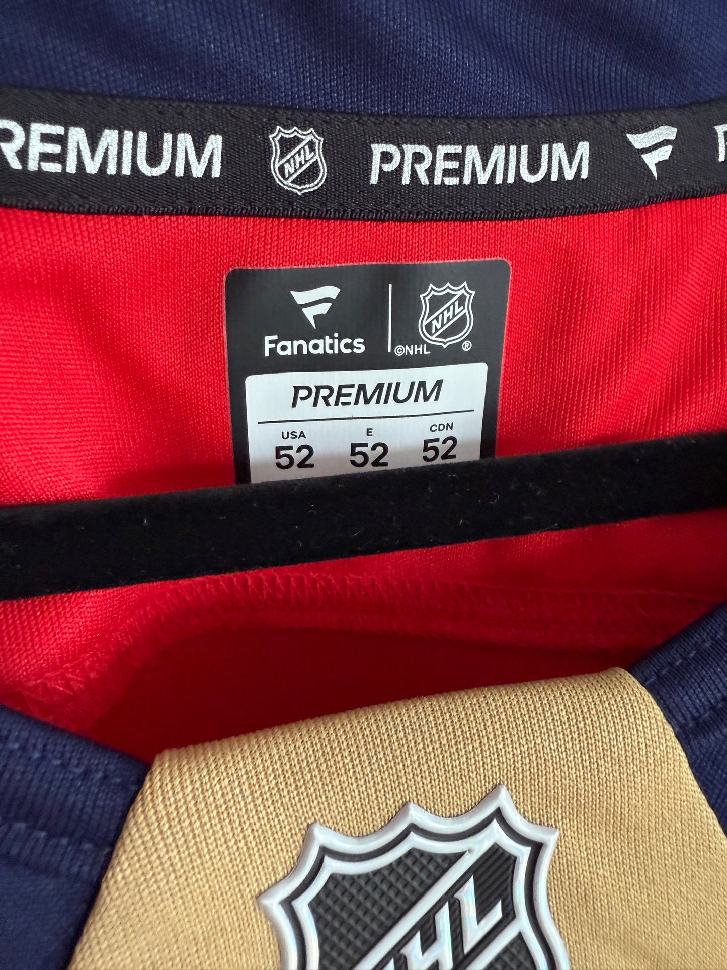 Panthers Fanatics Premium Red 52 (NWT) Blank
