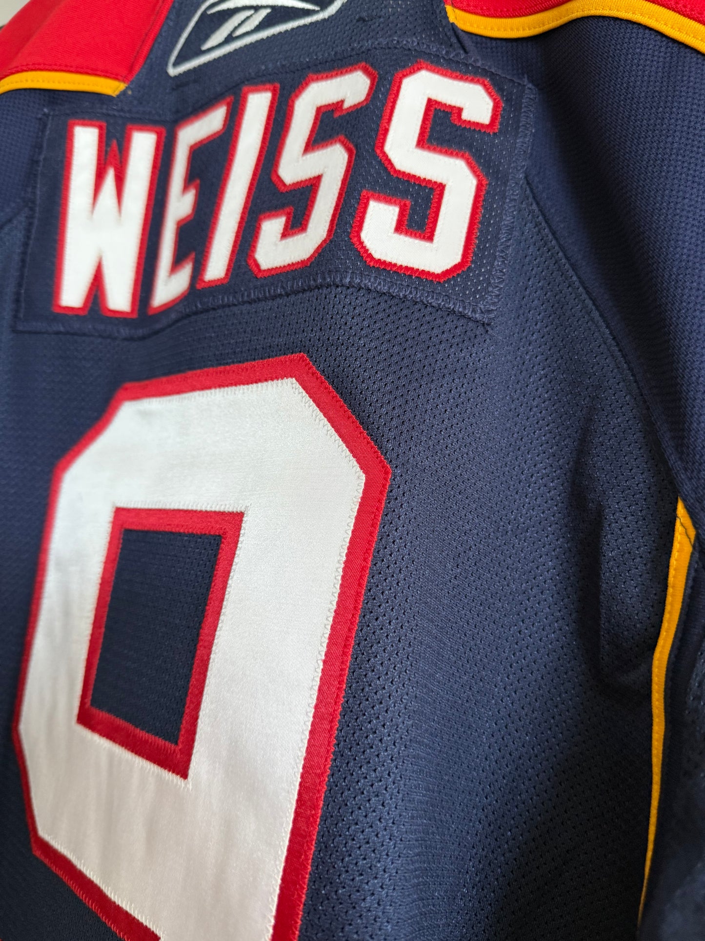 Panthers Stephen Weiss 2009 Finland Game Authentic Reebok Blue 54 (used)