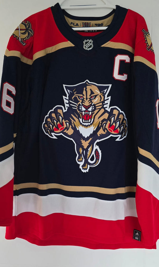 Panthers Alexander Barkov Autographed Reverse Retro 1.0 Adidas Authentic 54 (NWOT) Fanatics COA (READ)