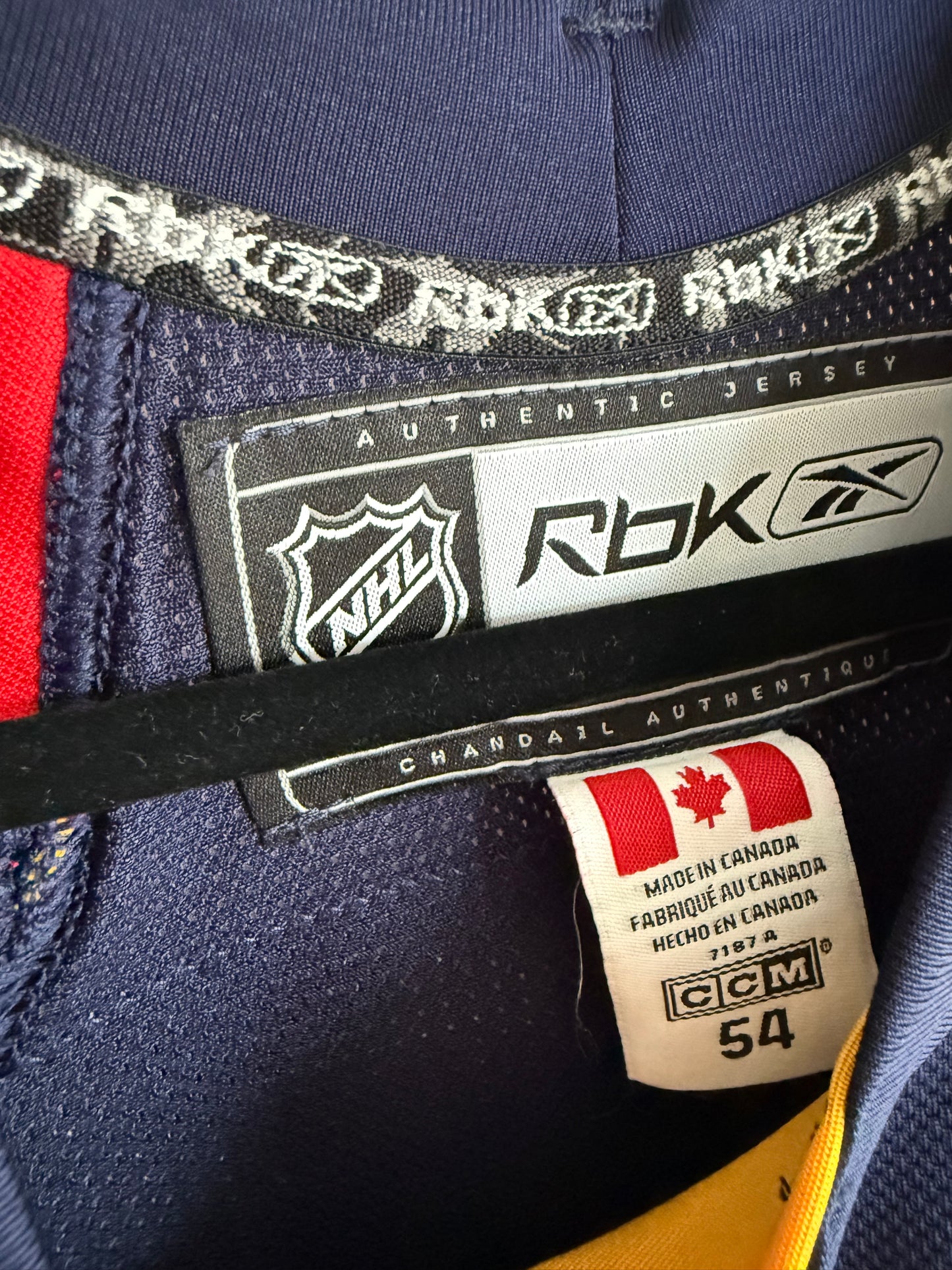 Panthers Stephen Weiss 2009 Finland Game Authentic Reebok Blue 54 (used)