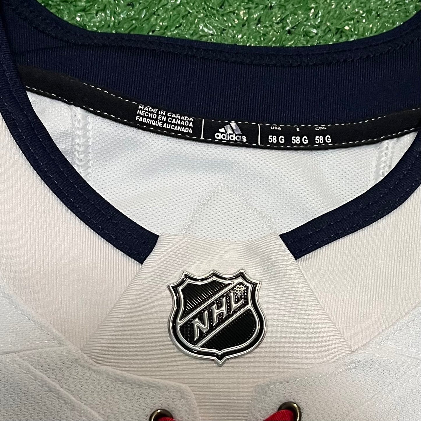 Panthers Roberto Luongo MiC Adidas Authentic White 58G (Used)