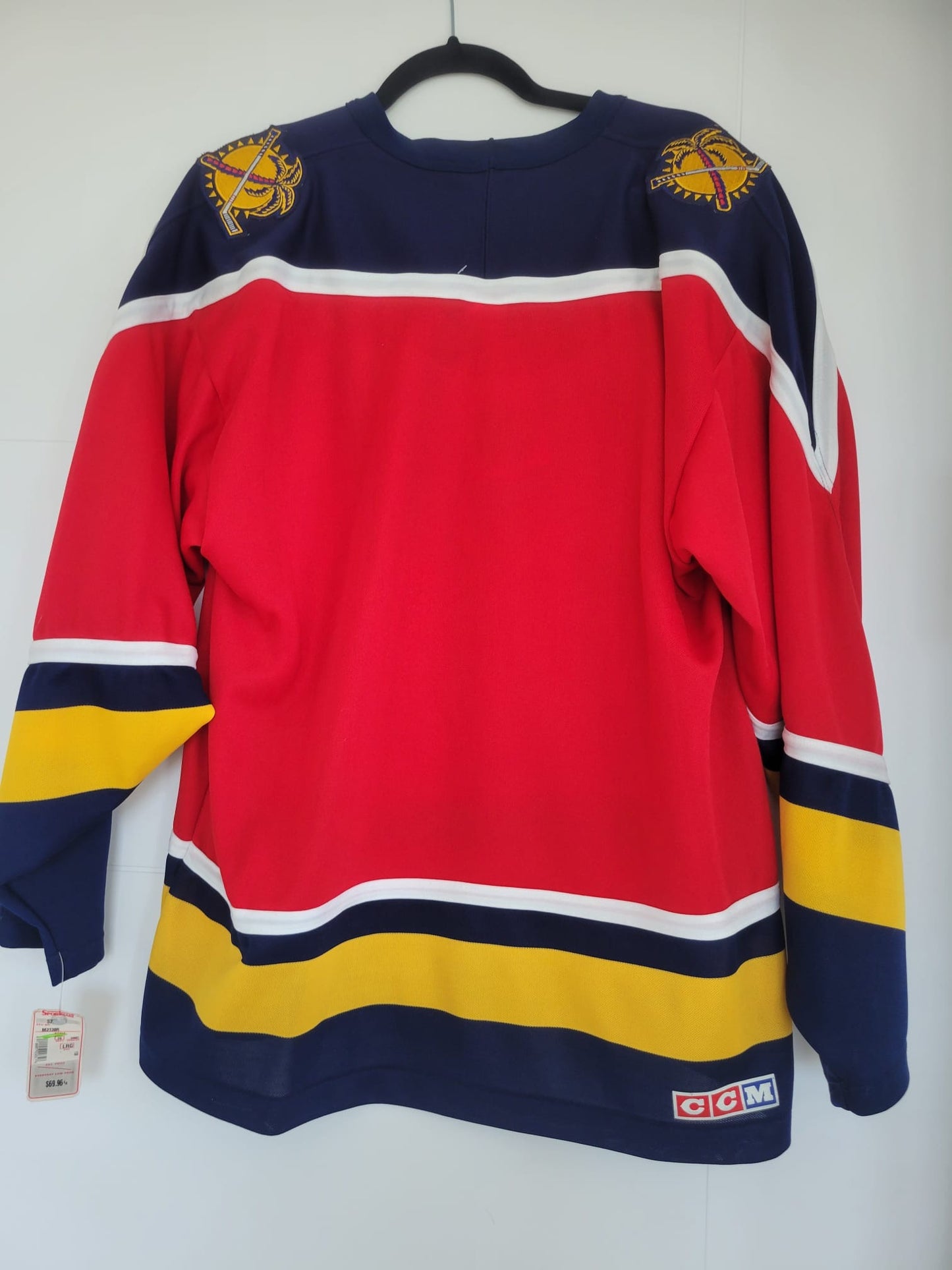 Panthers CCM Replica Red L NWT