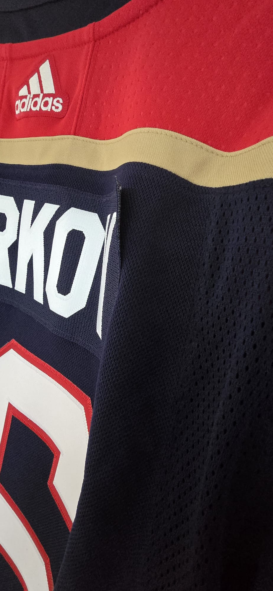 Panthers Alexander Barkov Autographed Reverse Retro 1.0 Adidas Authentic 54 (NWOT) Fanatics COA (READ)