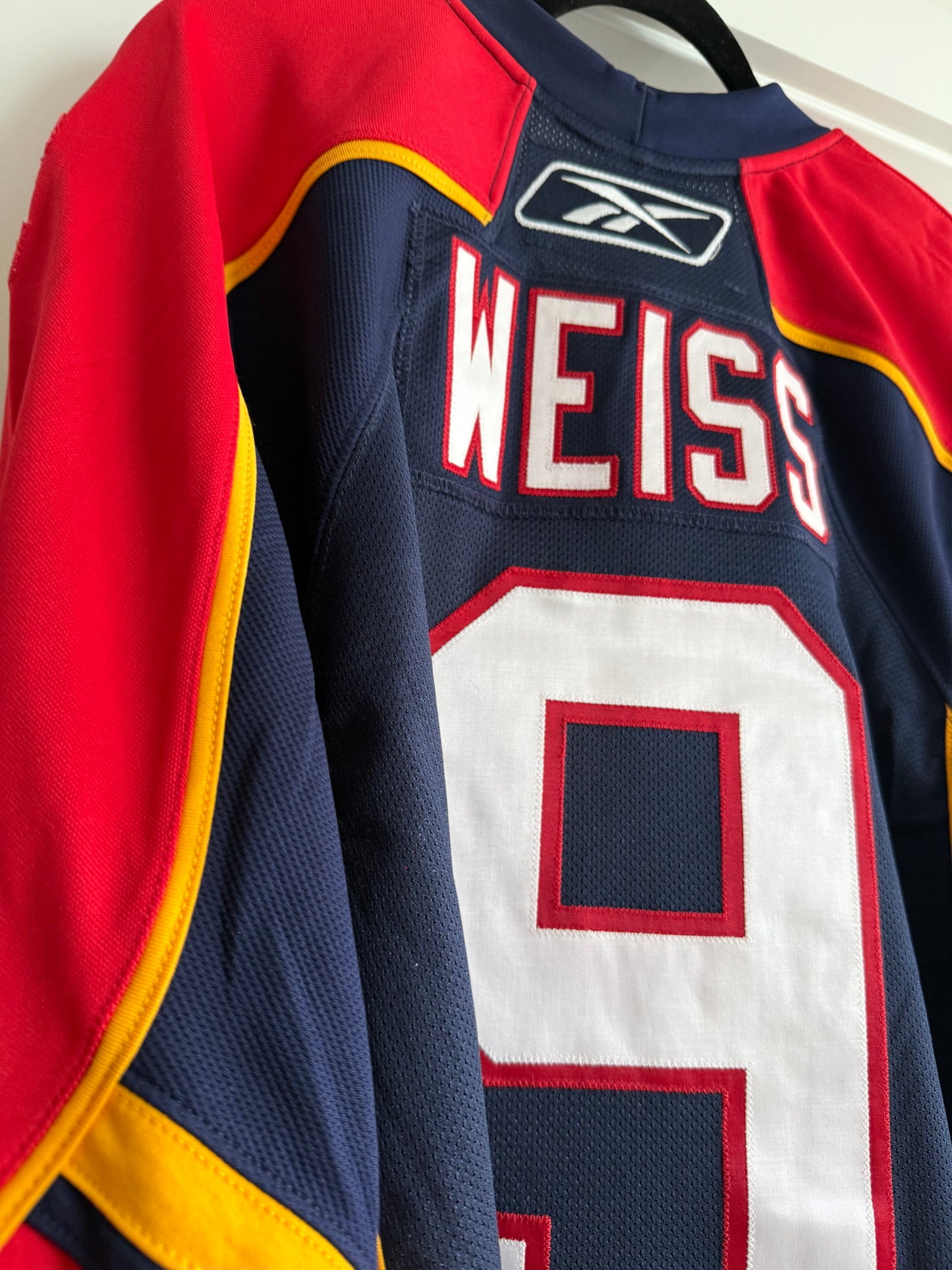 Panthers Stephen Weiss 2009 Finland Game Authentic Reebok Blue 54 (used)