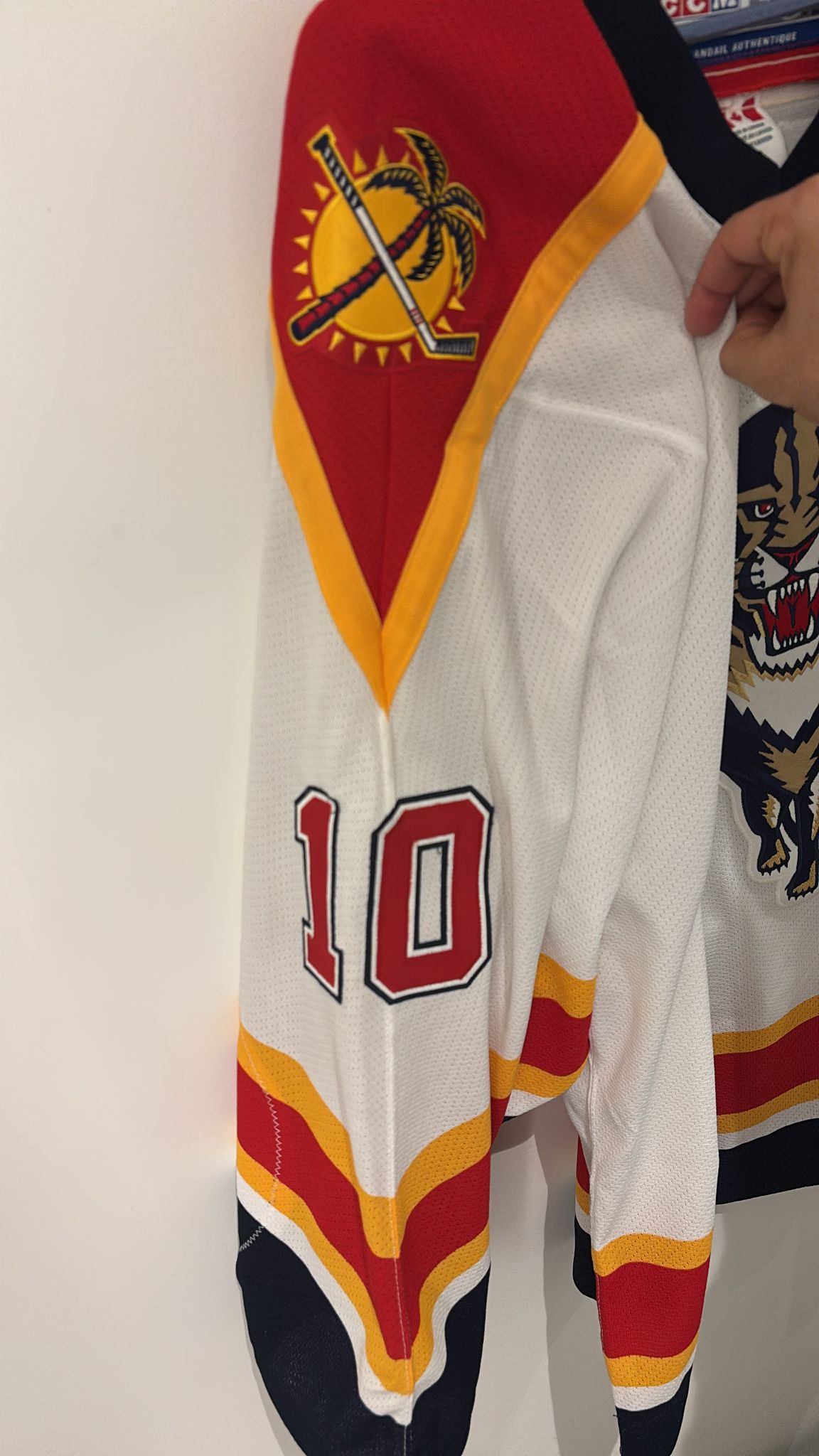 Panthers Pavel Bure CCM Authentic On Ice White 52 (used)