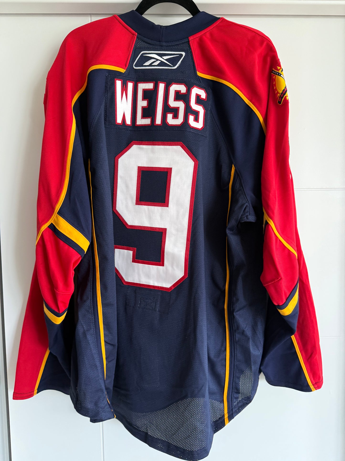 Panthers Stephen Weiss 2009 Finland Game Authentic Reebok Blue 54 (used)