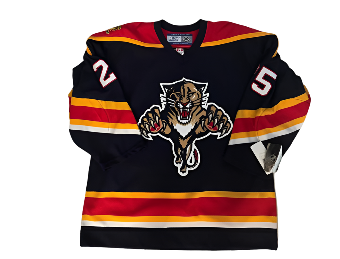 Panthers Joe Nieuwendyk Reebok 6100 Retail Authentic MiC Blue 52 (NWT)
