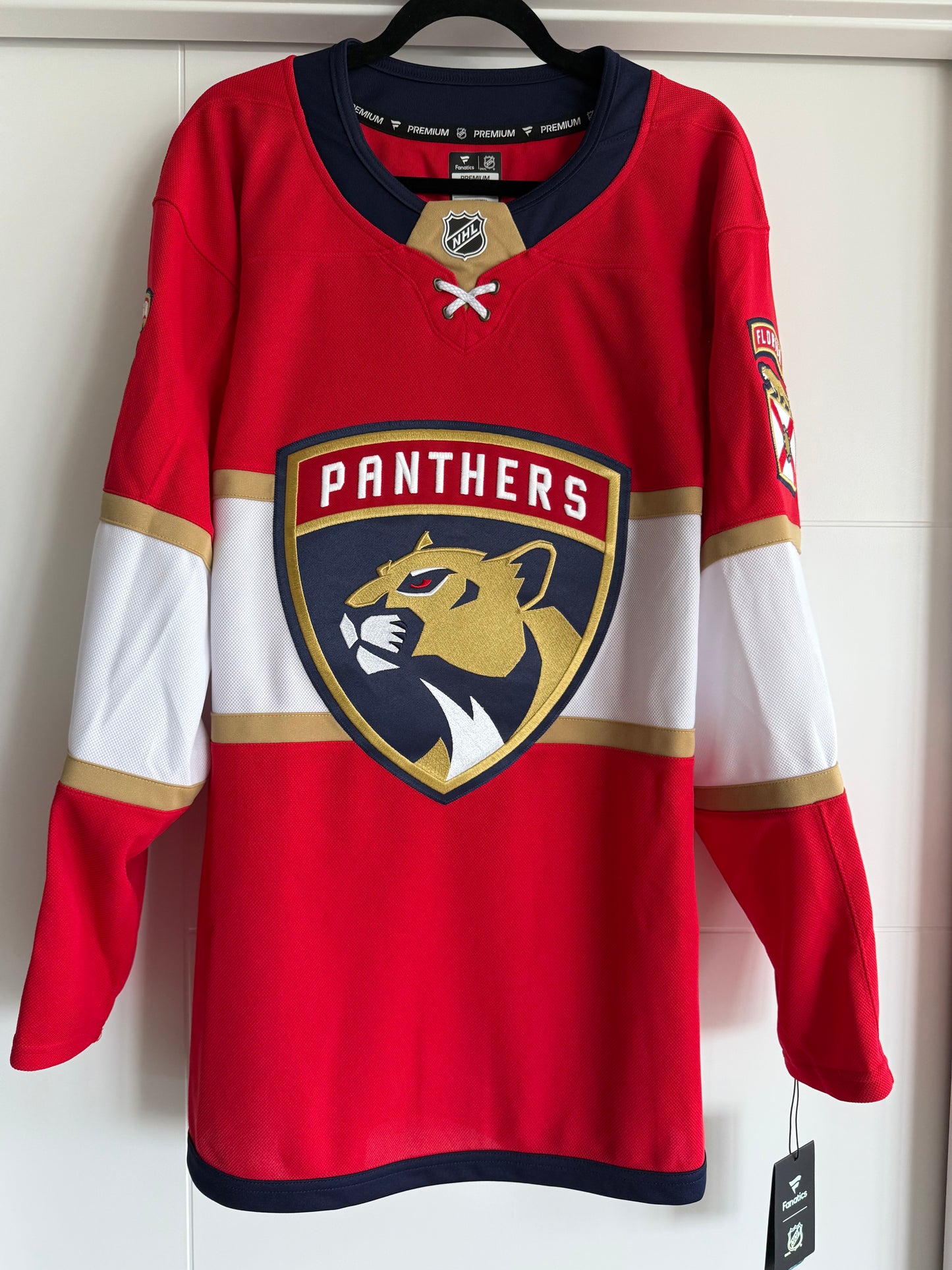 Panthers Fanatics Premium Red 52 (NWT) Blank