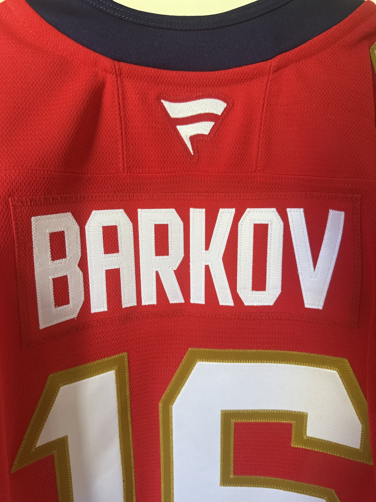 Panthers Aleksander Barkov Fanatics Authentic Pro 50 Red (NWT)