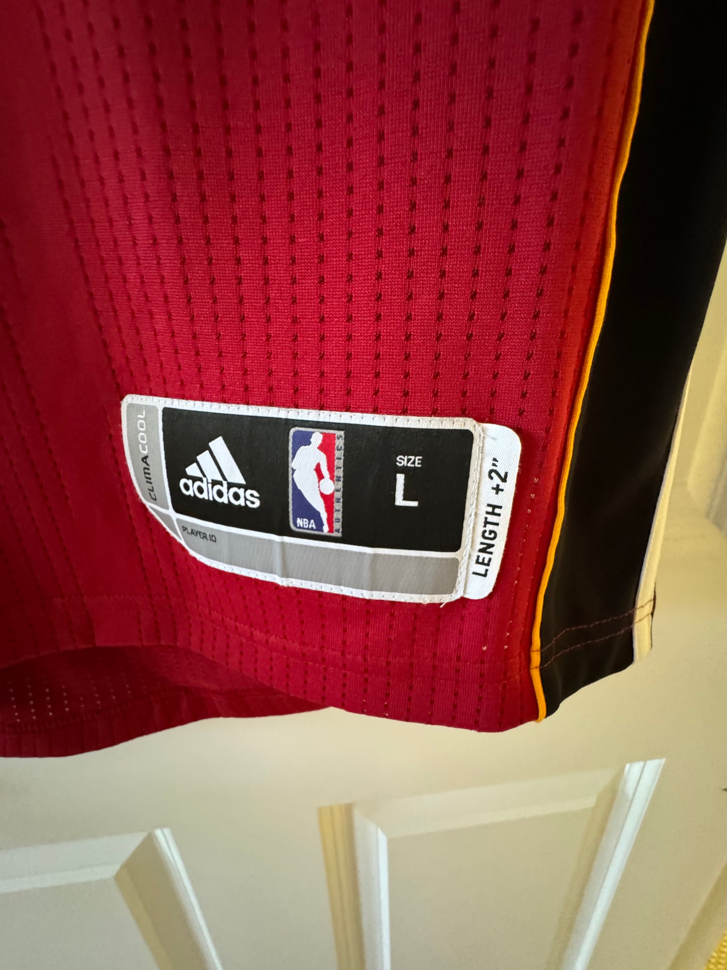 Heat Udonis Haslem Adidas Authentic Red L Used