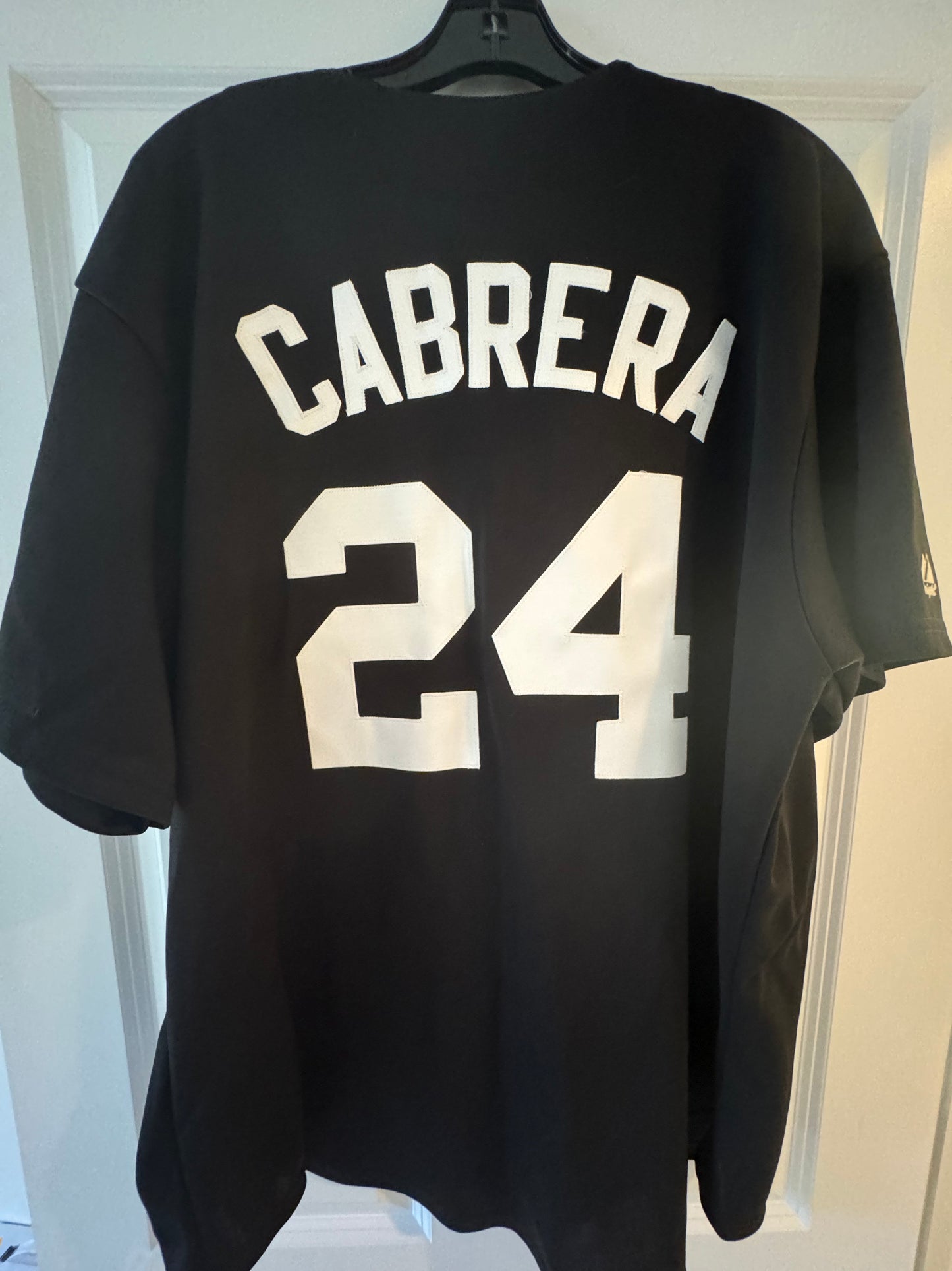 Marlins Miguel Cabrera Majestic Replica Black XL NWT