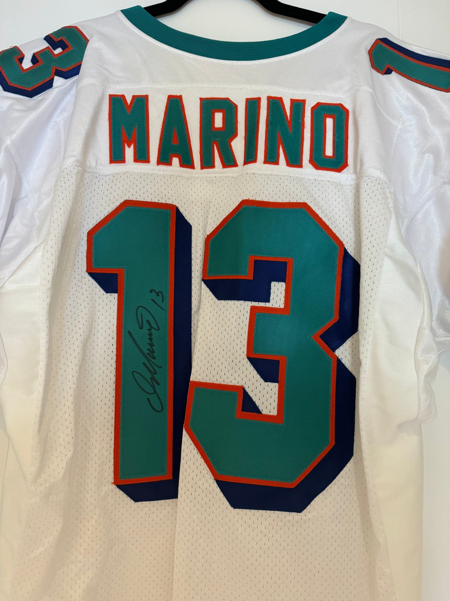 Dolphins Dan Marino Autographed (no COA) Wilson Retail Authentic White 48 (NWT)