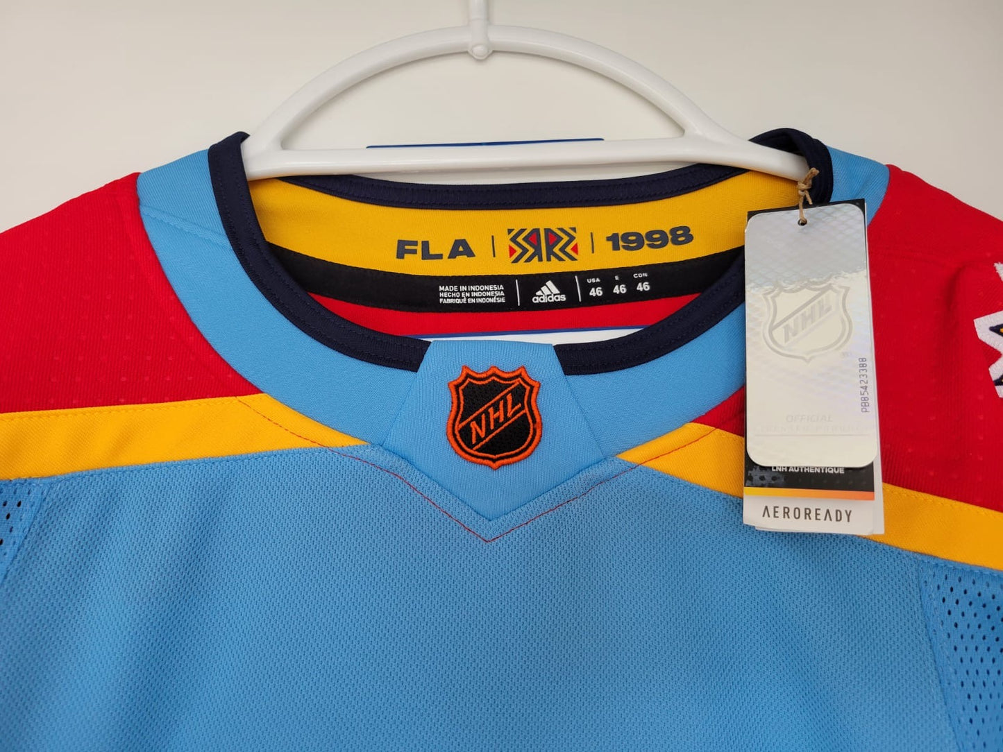 Panthers Adidas Authentic Reverse Retro 2.0 46 NWT