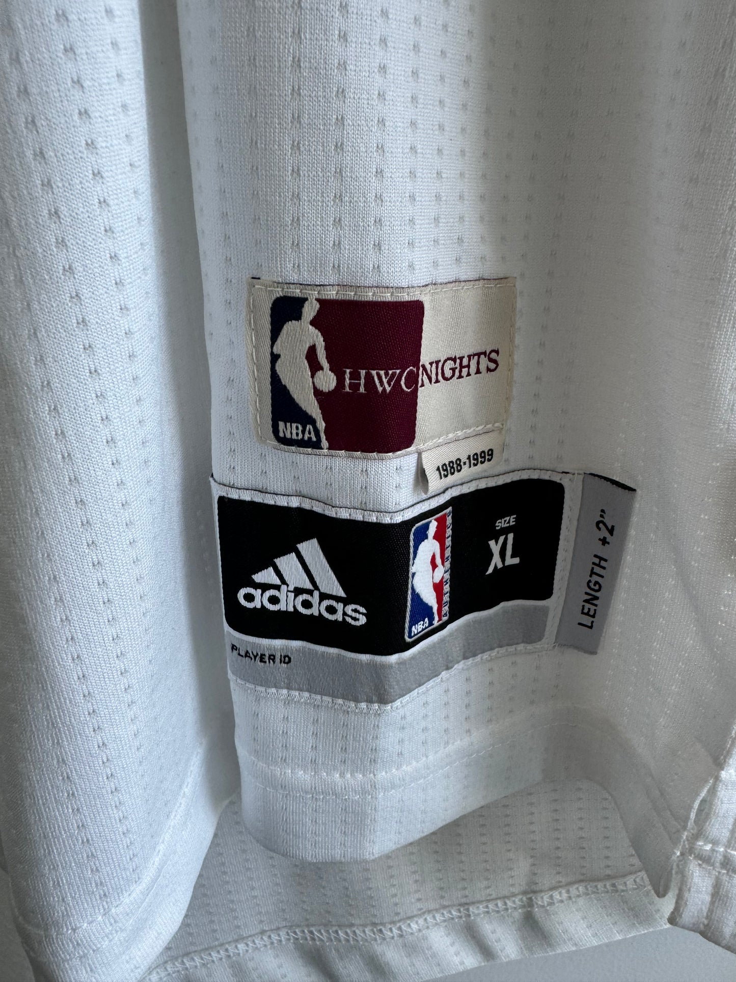 Heat Chris Bosh Adidas Swingman White 2015-2016 Hardwood Classics XL NWT