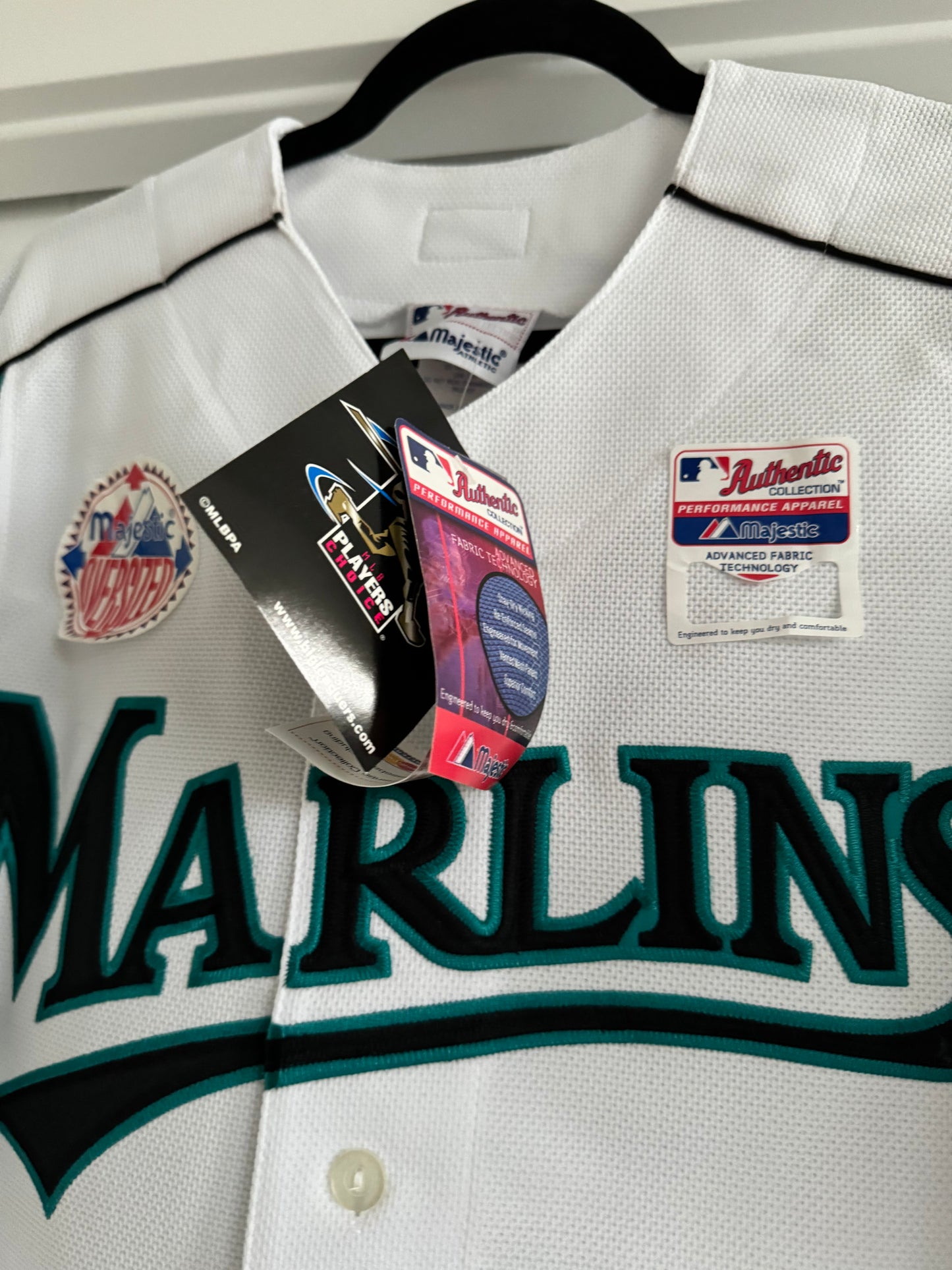 Marlins Miguel Cabrera Majestic Authentic White Warm Up L NWT