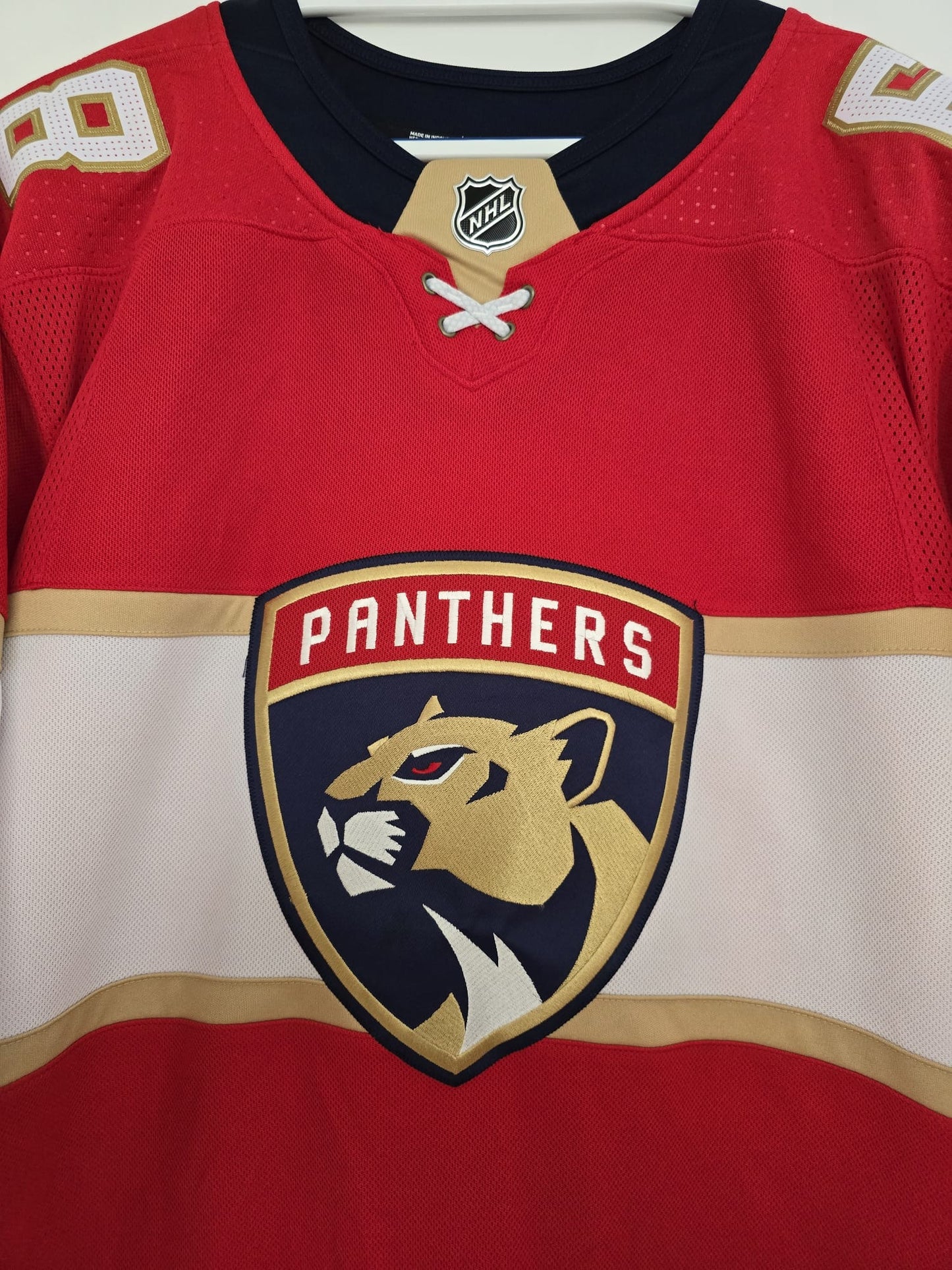 Panthers Jaromir Jagr Adidas Climalite Authentic Red 46 (NWT)