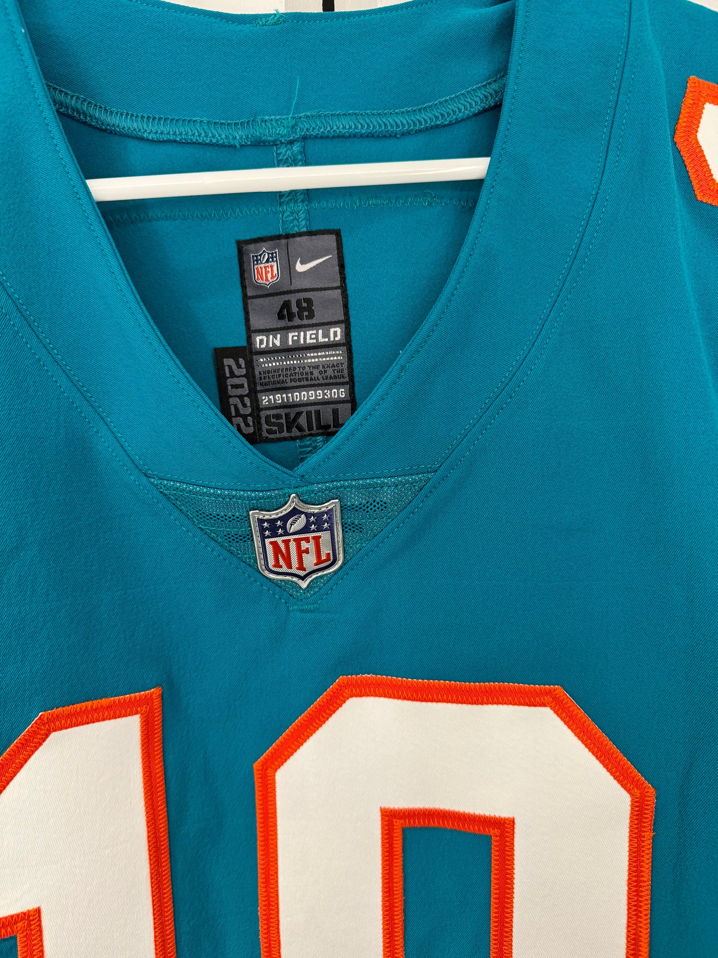 Dolphins Tyreek Hill Team Issued Nike Throwback Sz 48