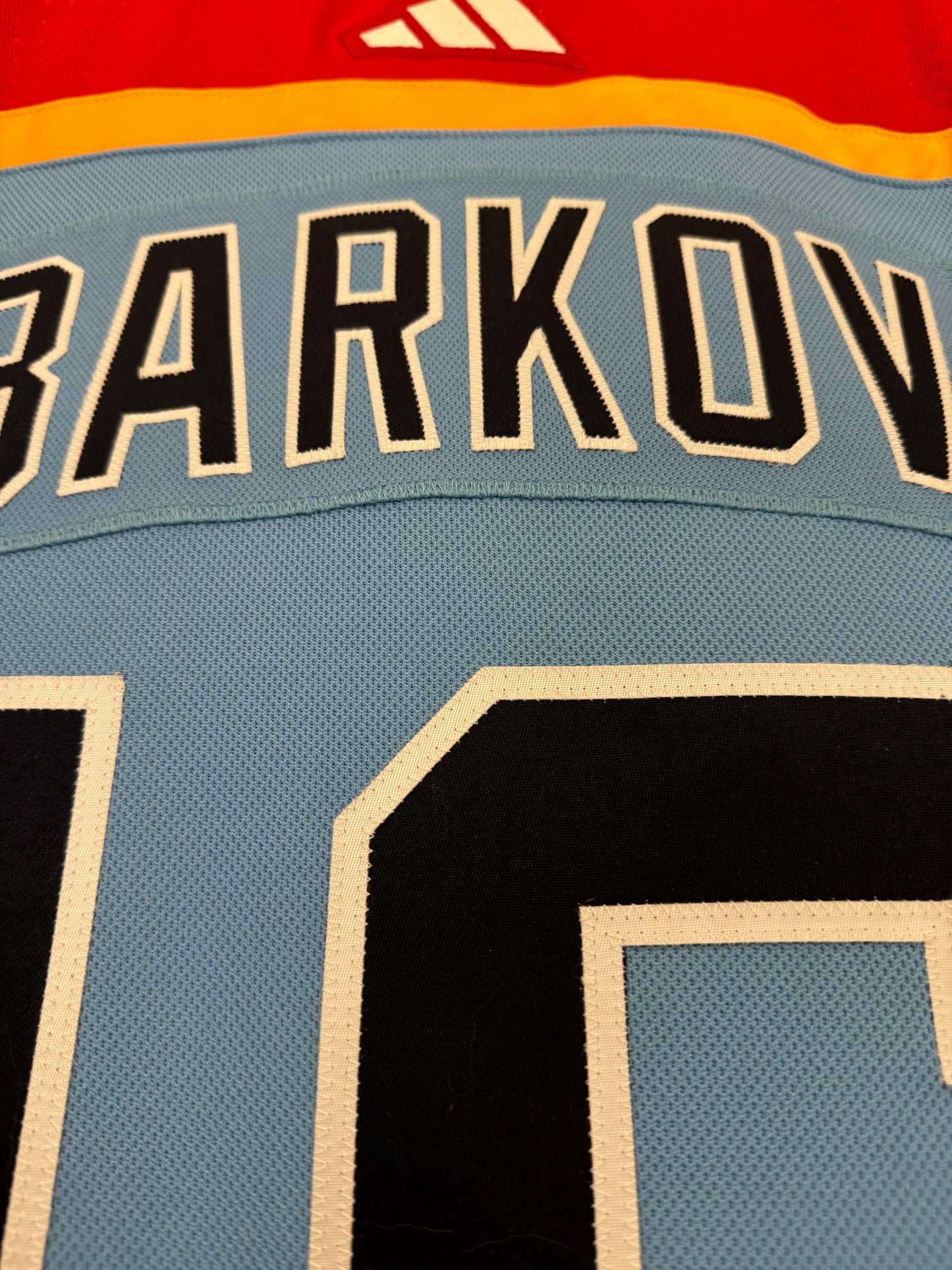 Panthers Alexander Barkov Adidas Authentic Reverse Retro 2.0 46 (NWT)