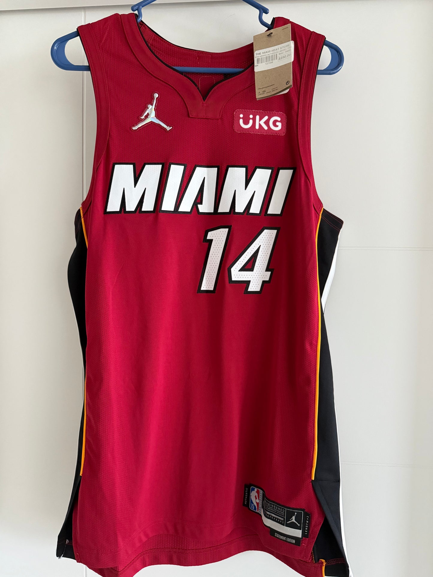 Heat Tyler Herro 75th Annyversary Nike Authentic Red 44 (NWT)