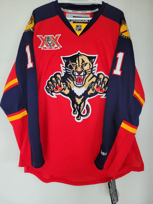 Panthers Roberto Luongo Reebok Replica XX Anniversary Red XL NWT