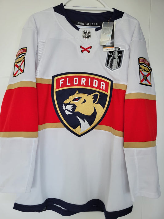 Panthers Adidas Authentic White 44 2023 Stanley Cup Patch NWT