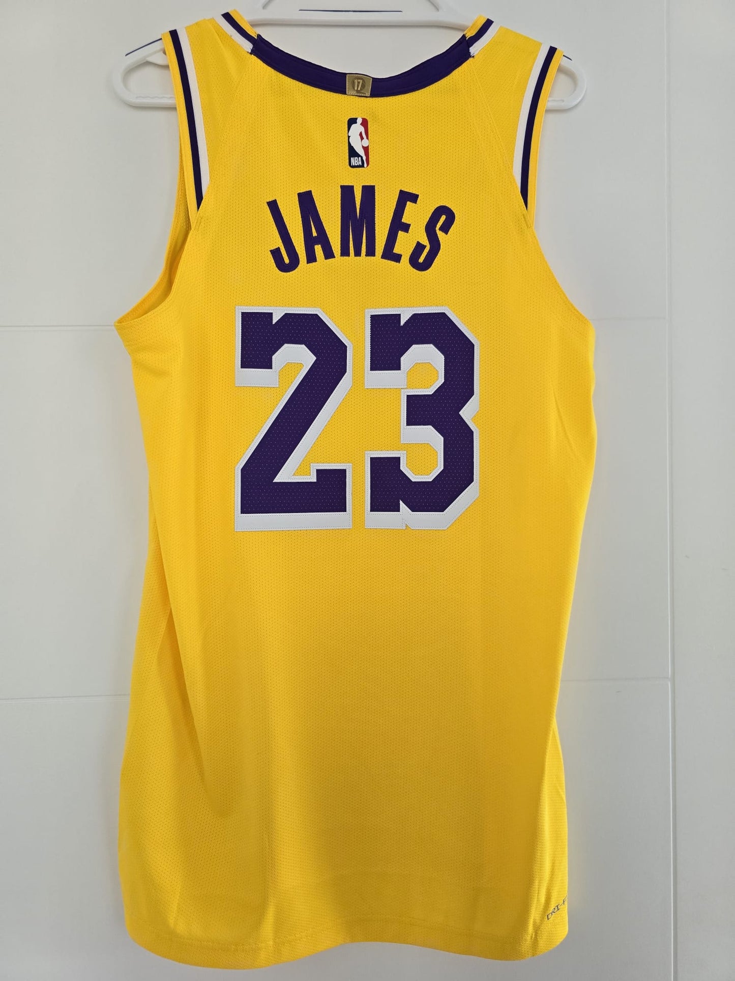 Lakers LeBron James Nike Authentic Gold 44 (used)