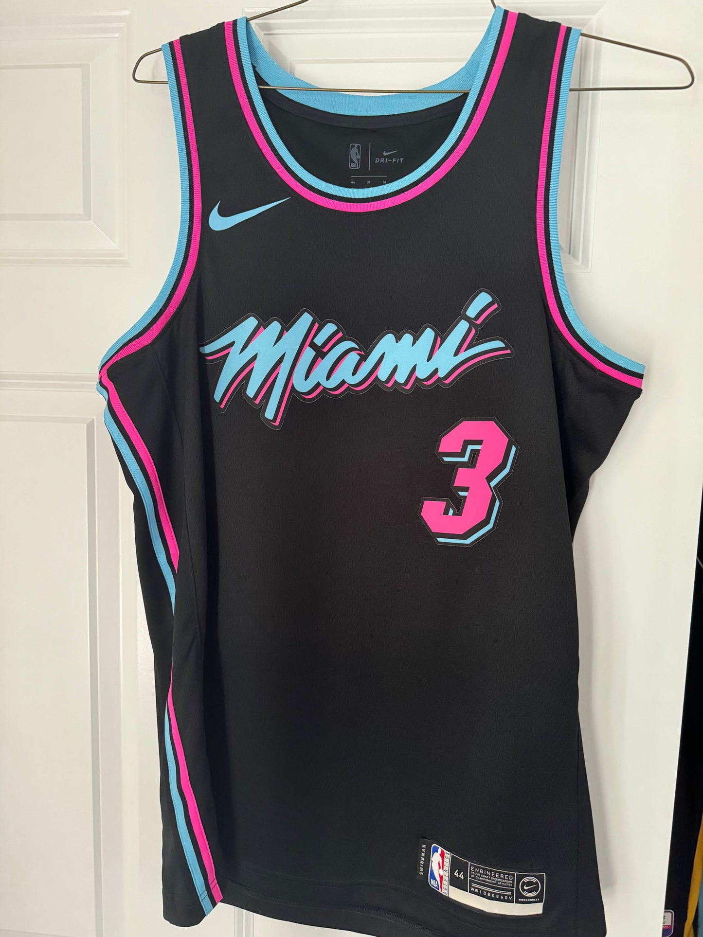 Heat Dwyane Wade Nike Swingman Vice Nights 44 Used