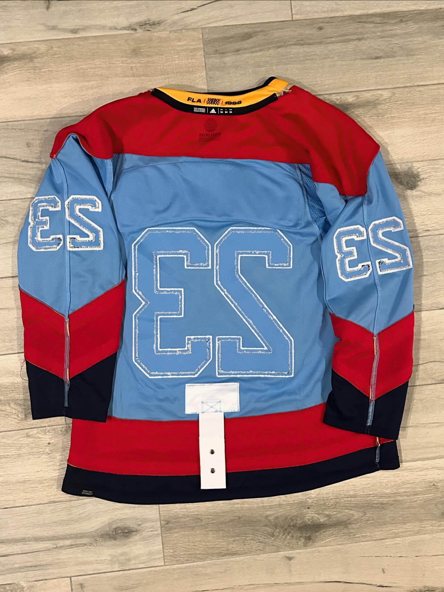 Panthers Carter Verhaeghe Adidas Authentic Reverse Retro Blue 54 Used