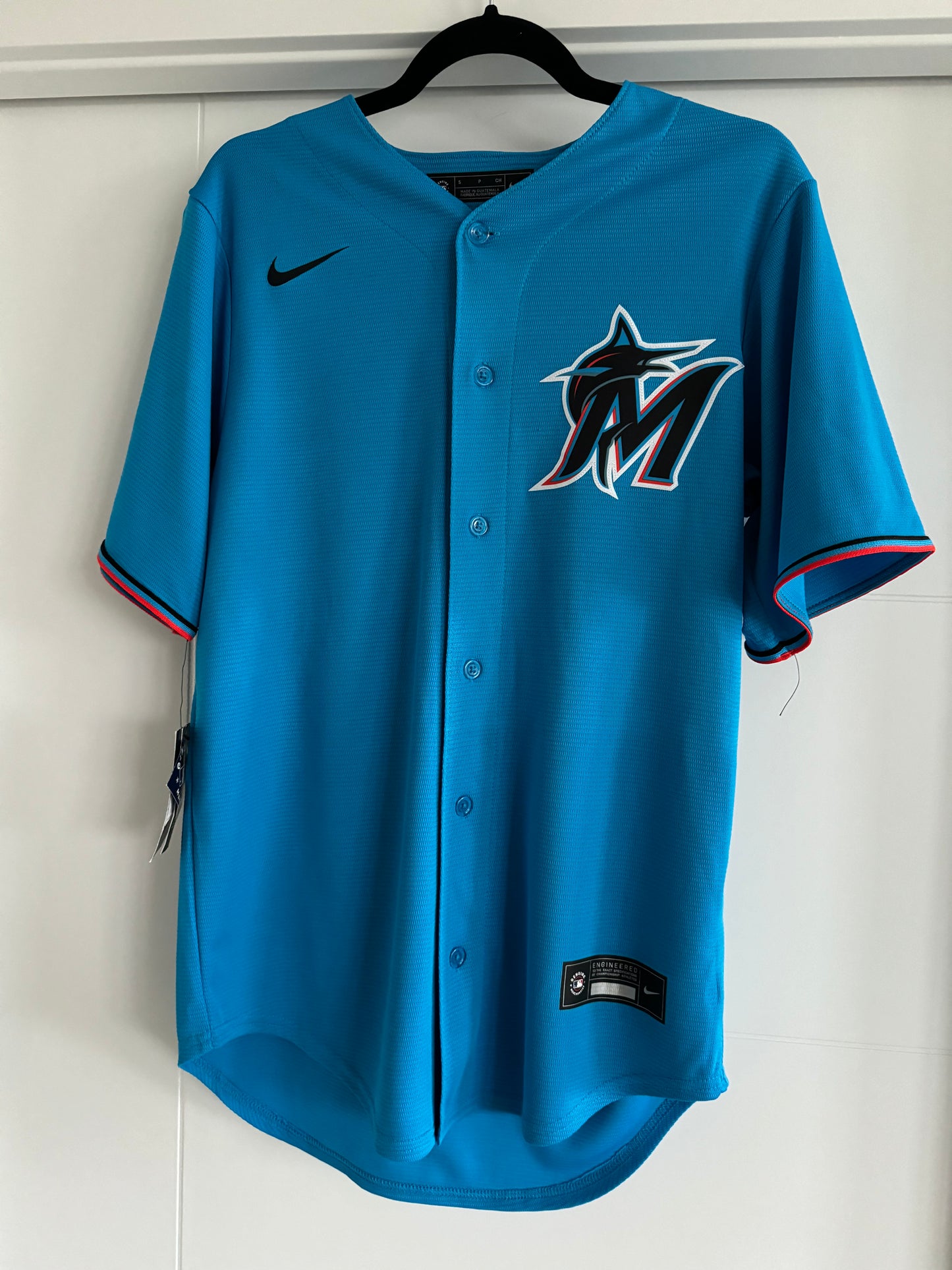 Marlins Nike Replica Blue S NWT