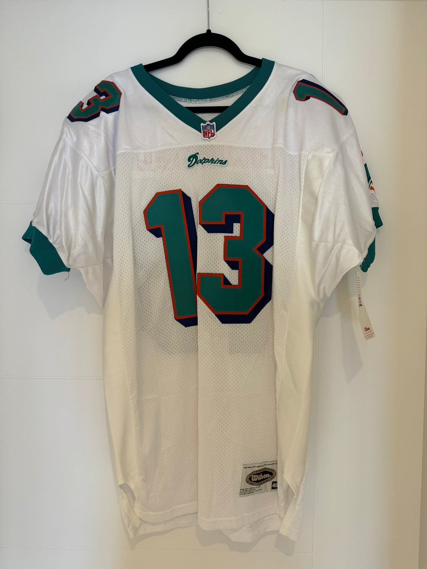 Dolphins Dan Marino Autographed (no COA) Wilson Retail Authentic White 48 (NWT)