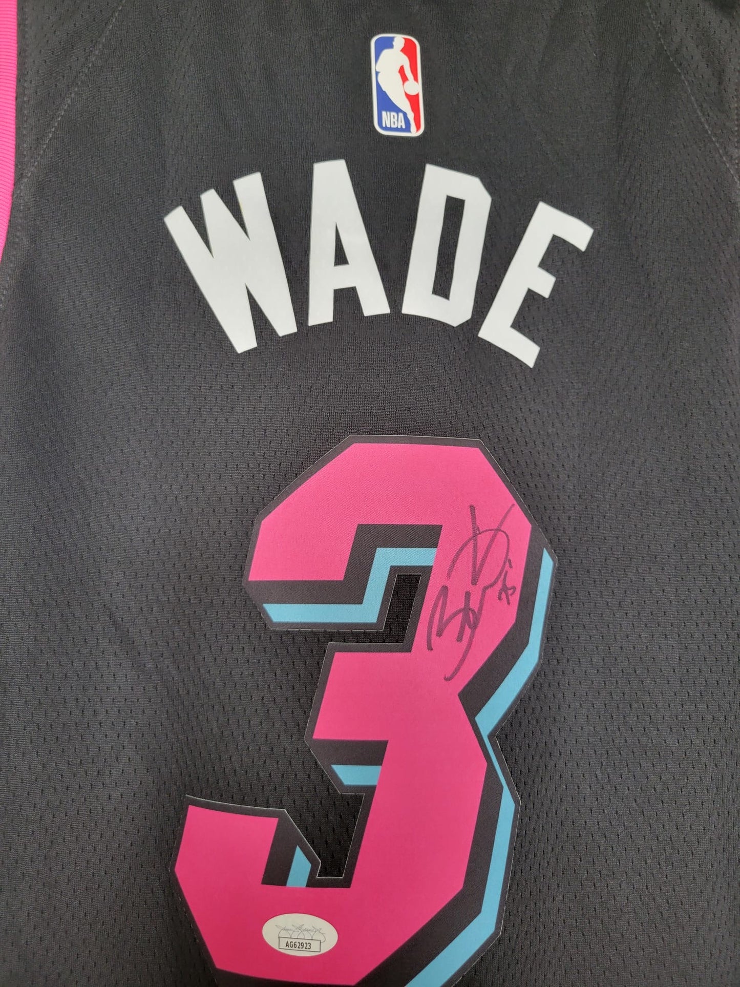 Heat Dwyane Wade Autographed Vice Nights Nike Swingman 48 JSA Authenticated (NWT)