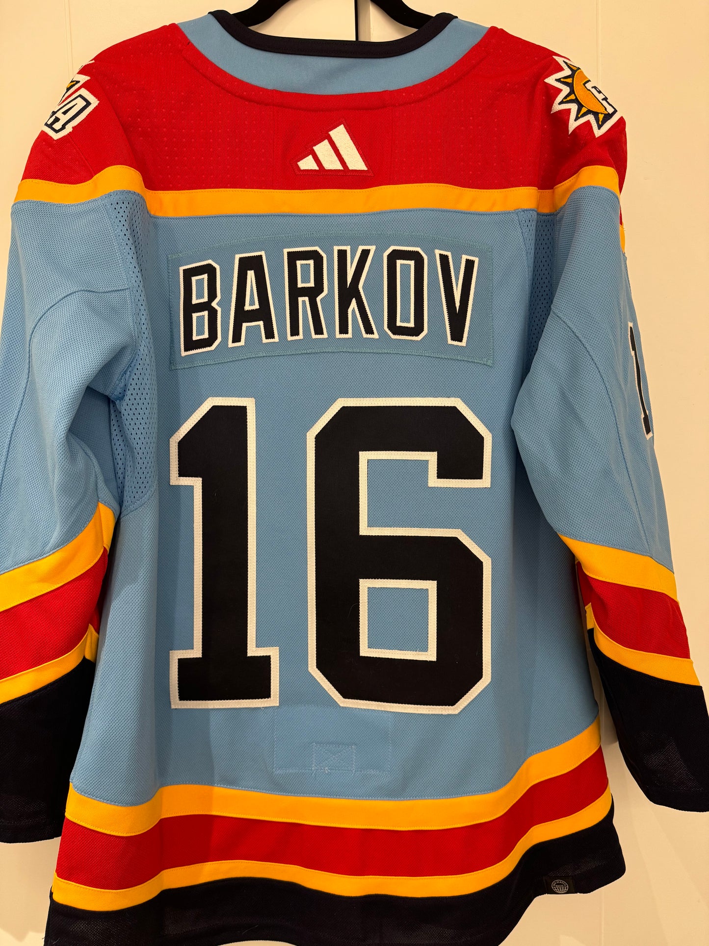 Panthers Alexander Barkov Adidas Authentic Reverse Retro 2.0 46 (NWT)