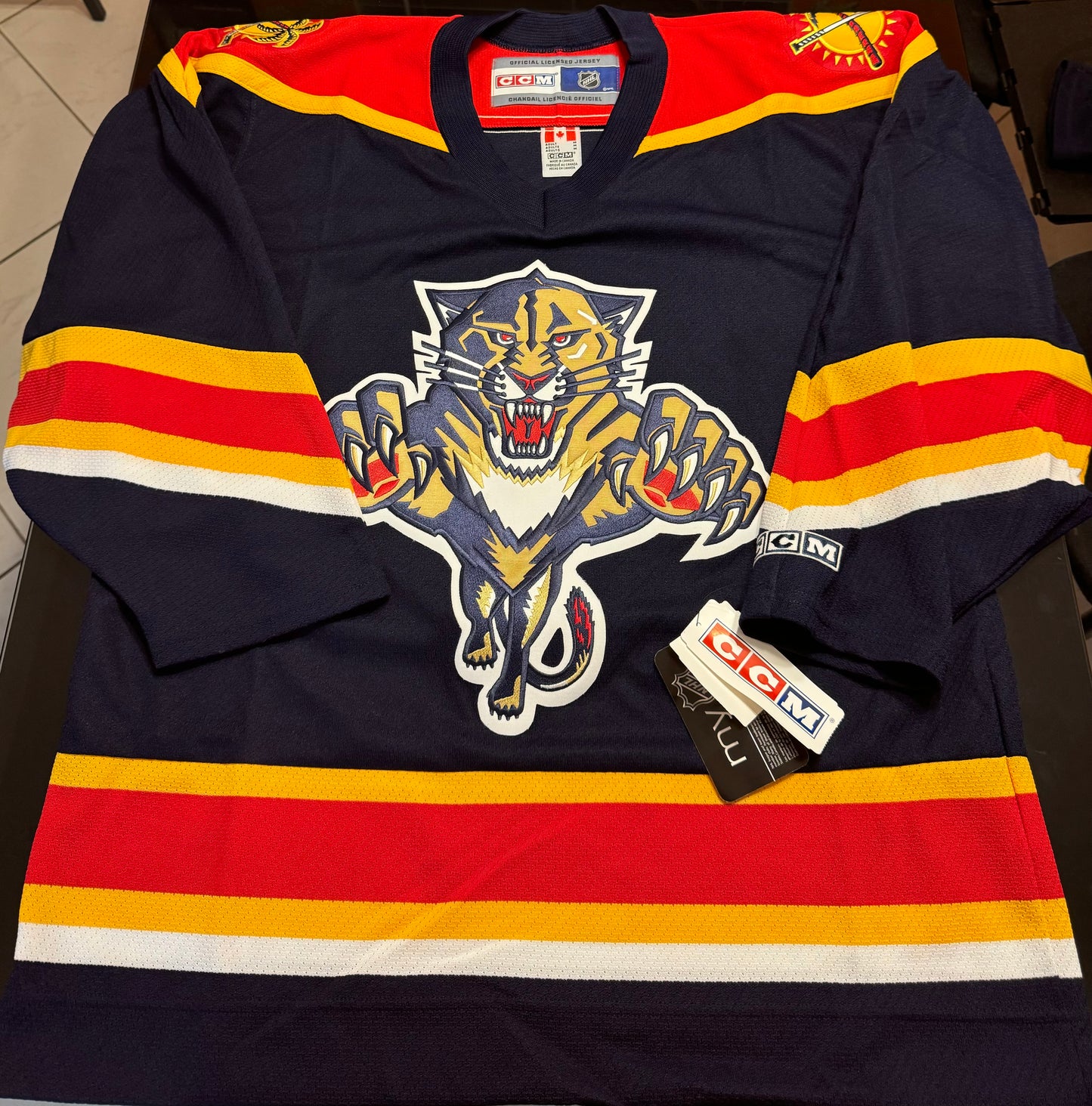 Panthers CCM Replica Navy Blue M (NWT)