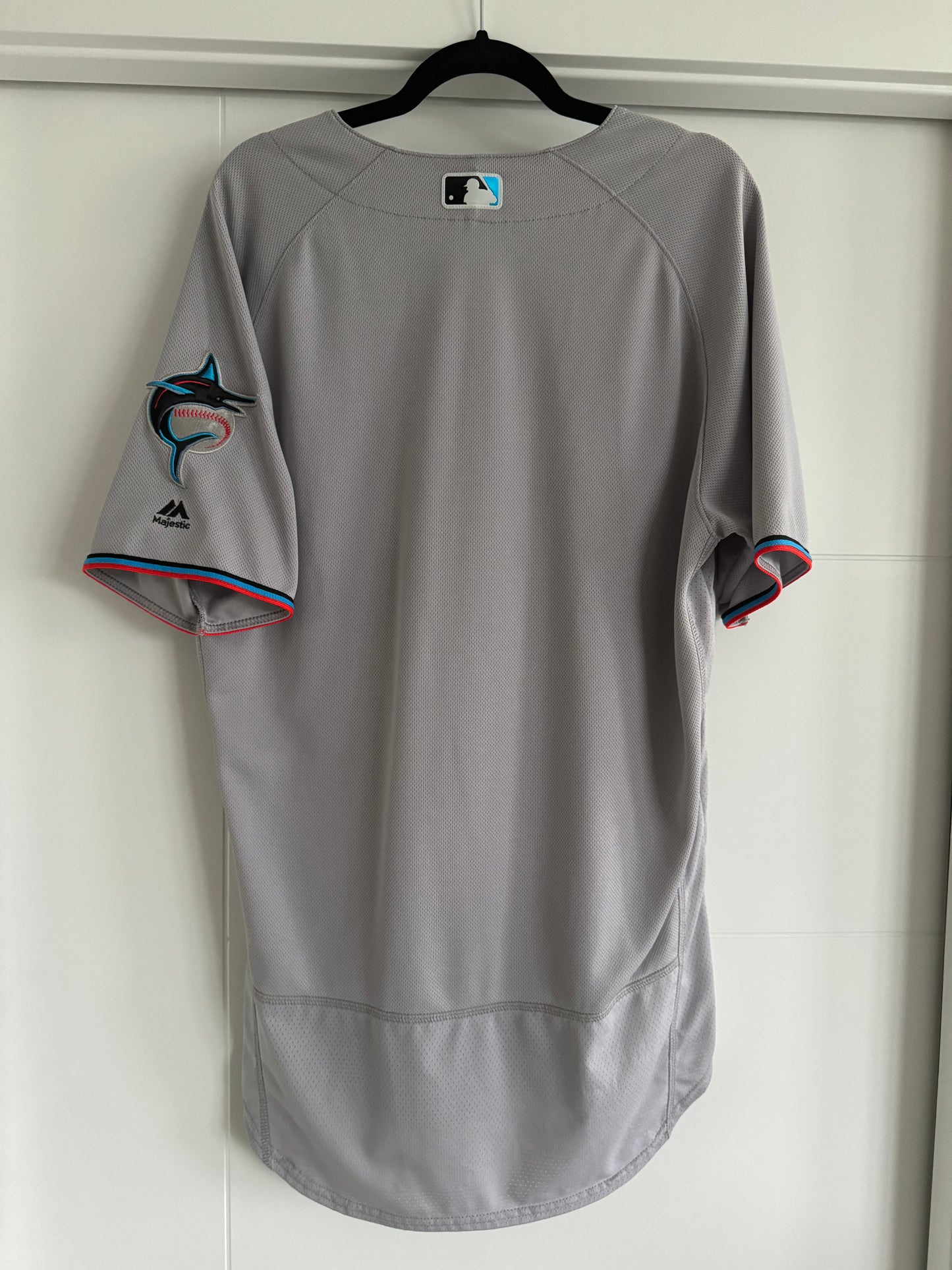 Marlins Majestic Authentic Flexbase Grey 44 Used