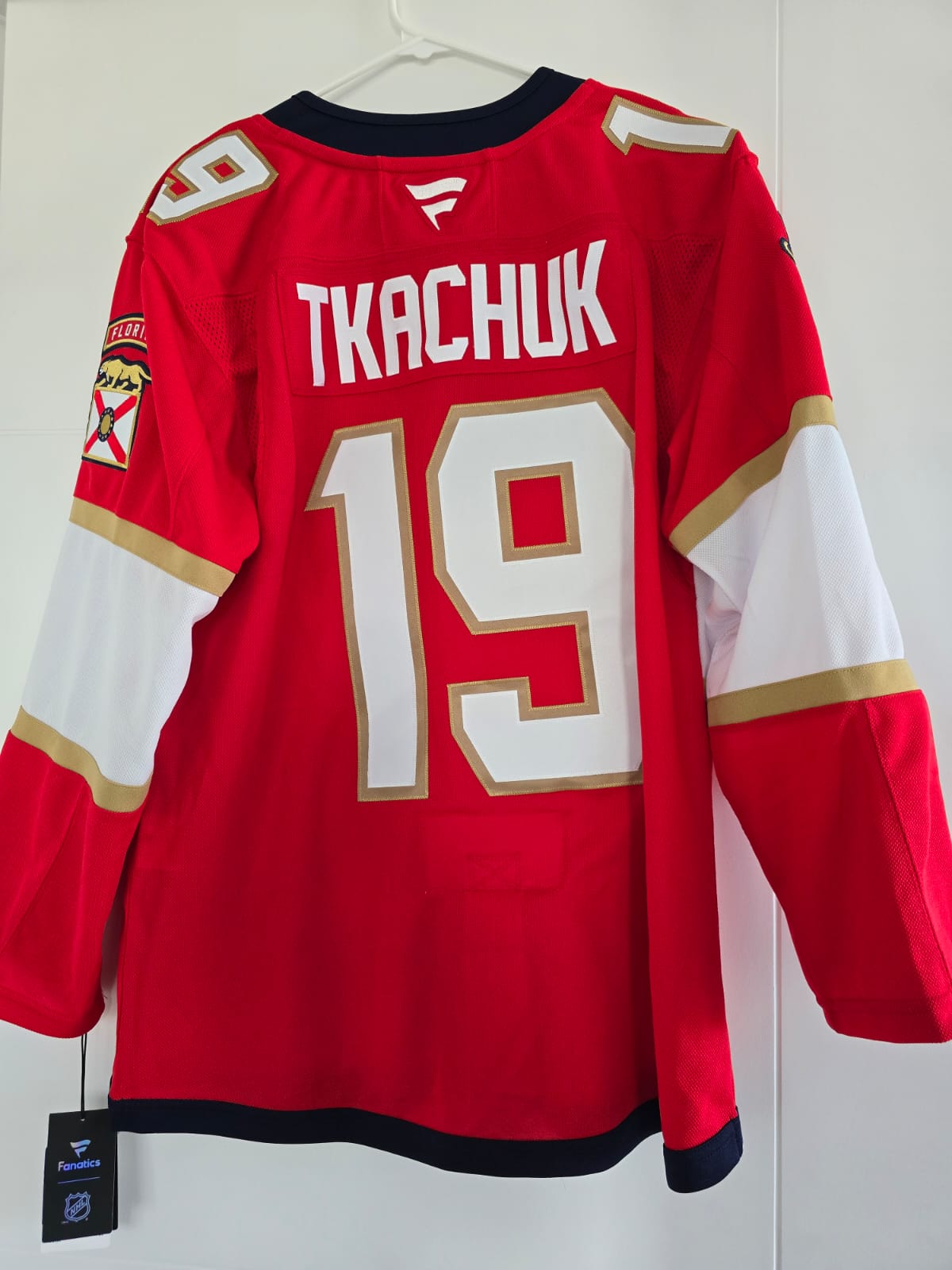 Panthers Matthew Tkachuk Fabatics Premium 50 Red (NWT)