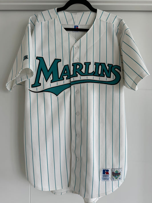 Marlins Russel Athletic Authentic White 44 Used