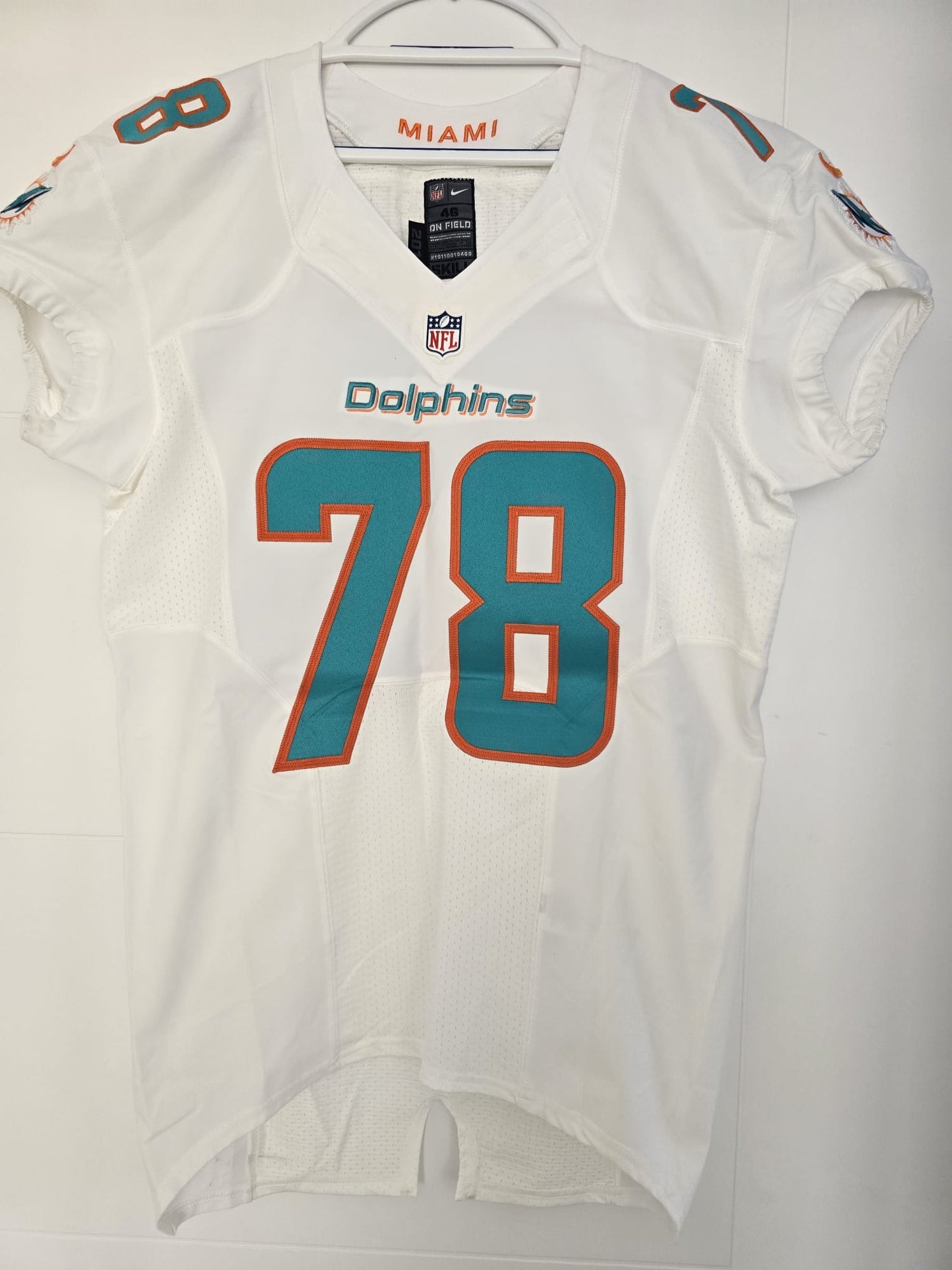 Dolphins Laremy Tunsil Team Issued Nike White 46