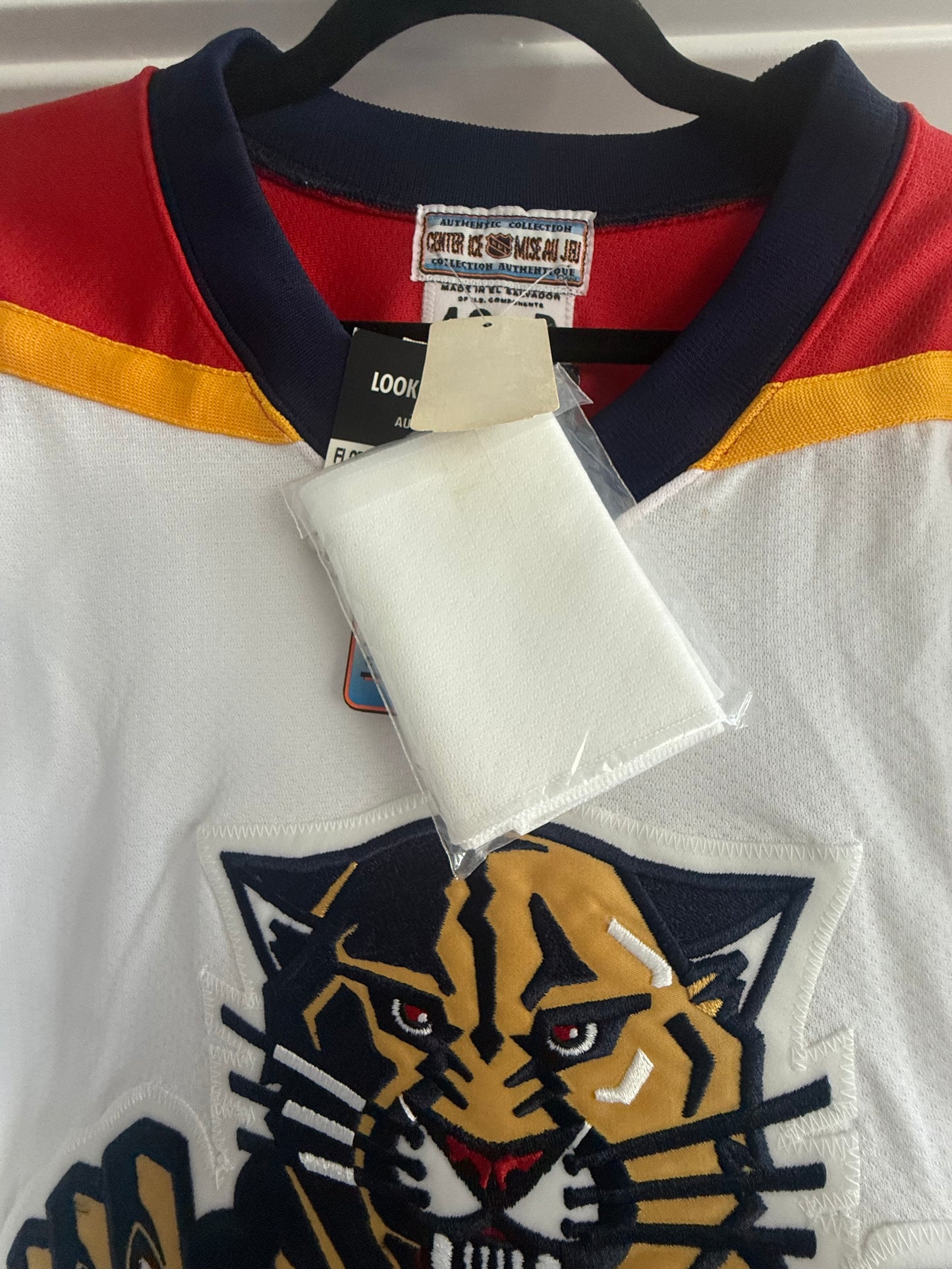 Panthers Starter Retail Authentic White Jersey Sz 48 (NWT) READ