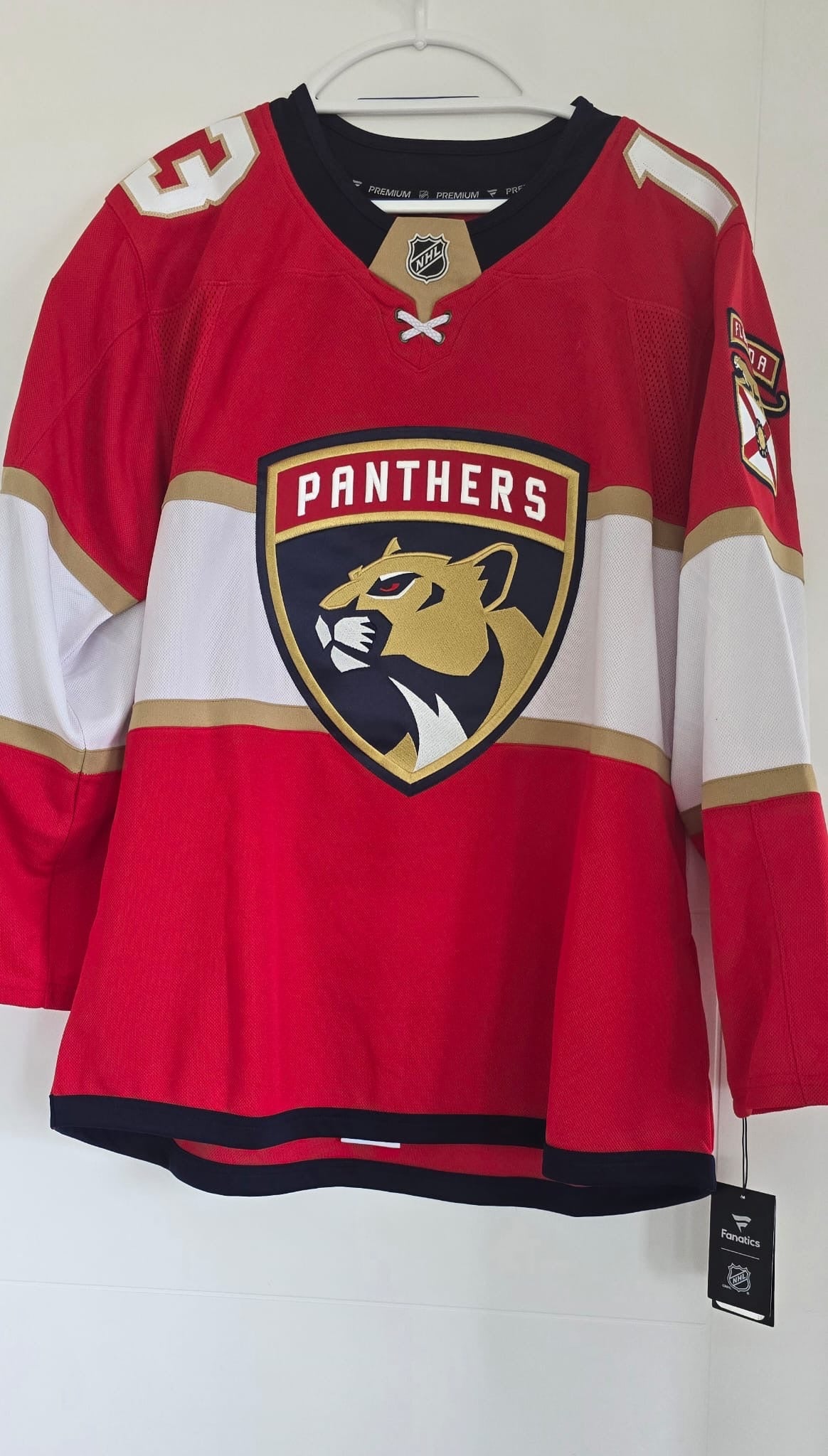 Panthers Sam Reinhart Autographed Fanatics Premium 52 (NWT) AJ Sports COI