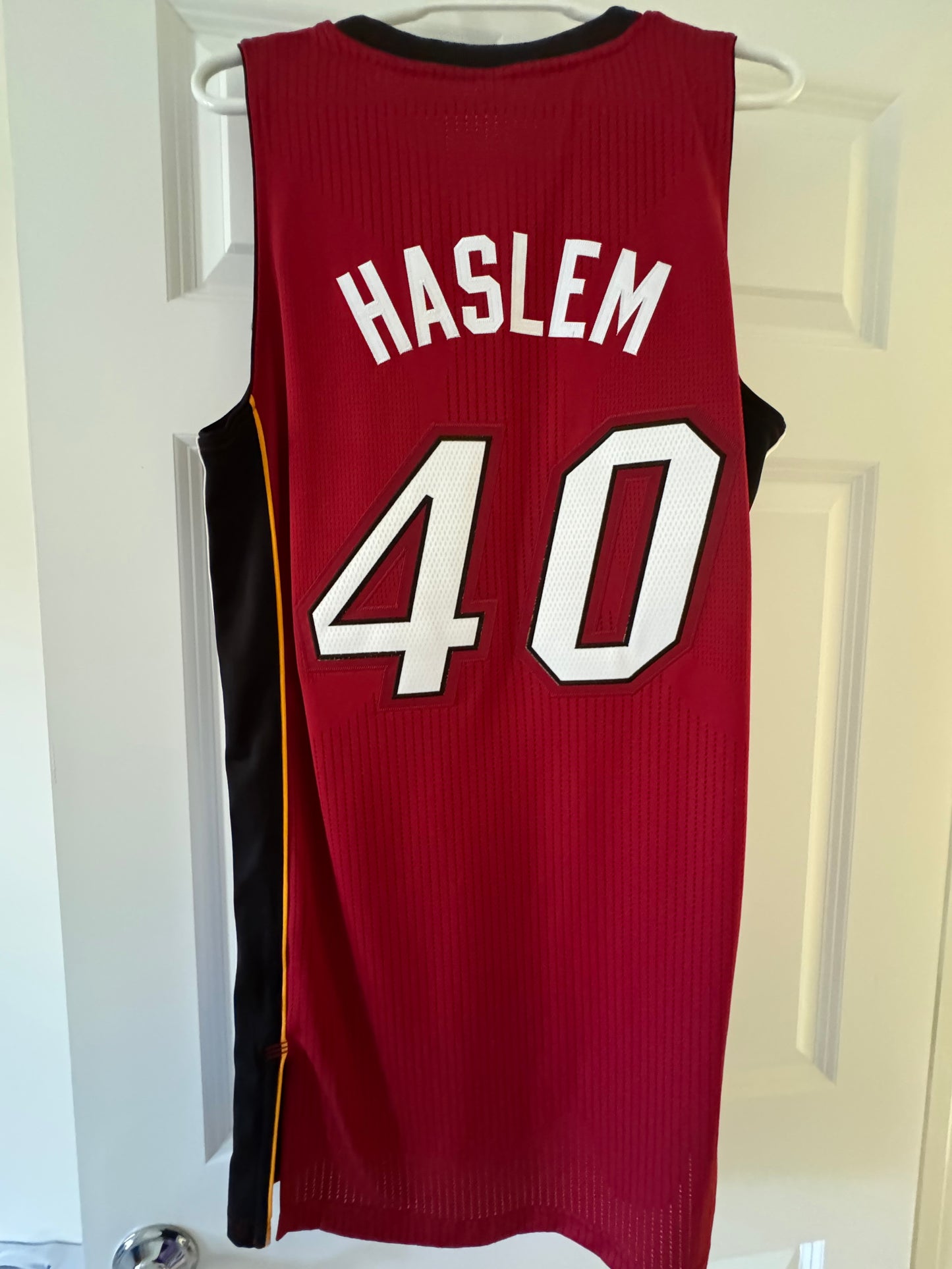 Heat Udonis Haslem Adidas Authentic Red L Used