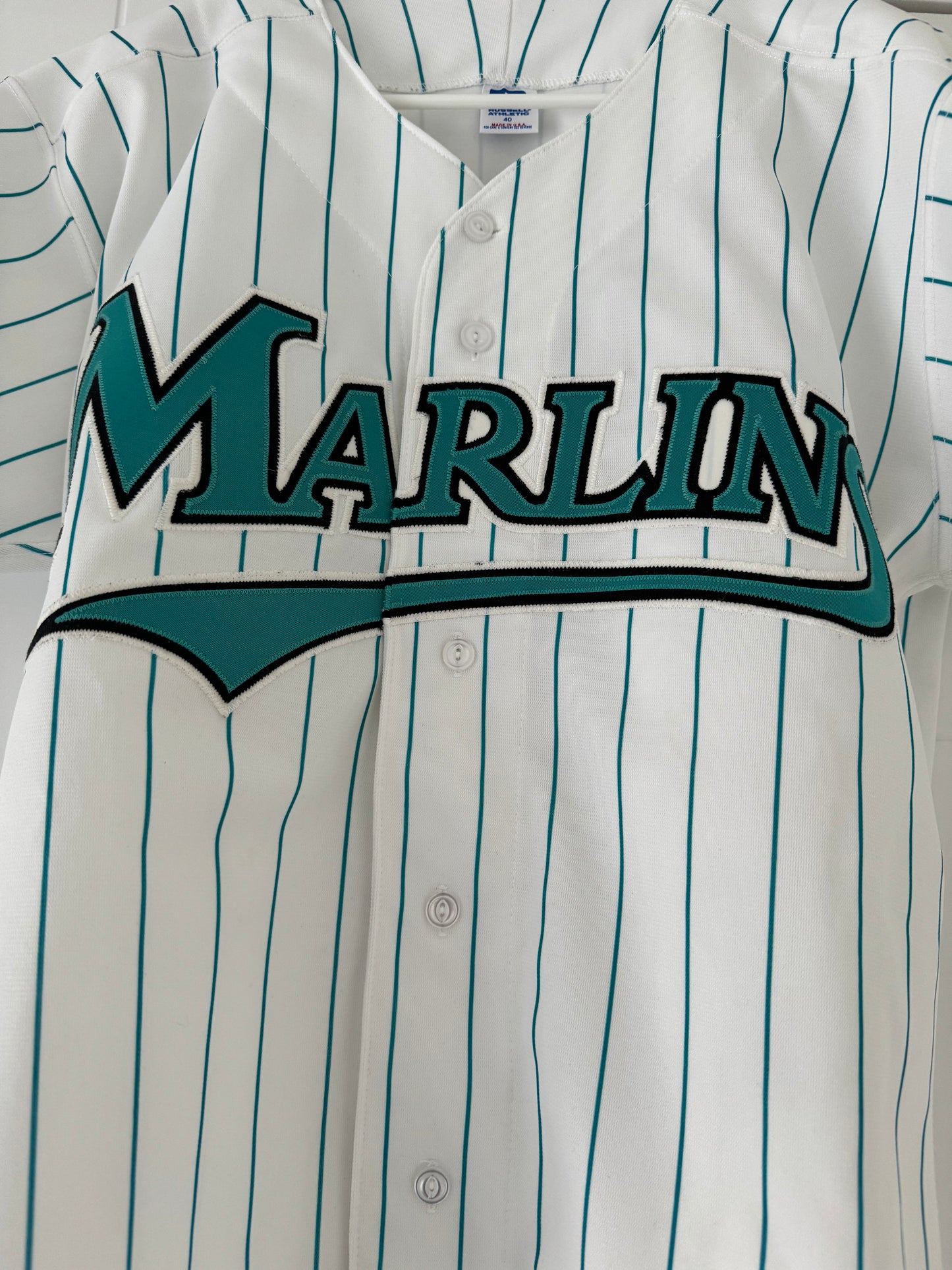 Marlins Russel Athletic Authentic White 40 Pristine